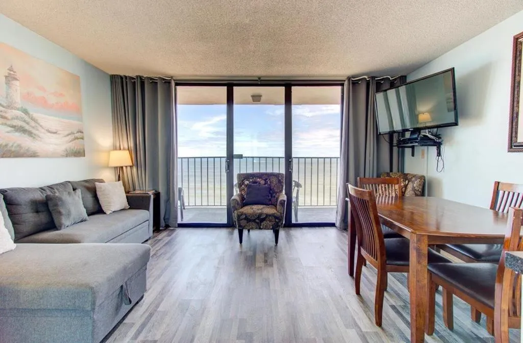 Living room in 0809 Carolina Shores by Atlantic Towers