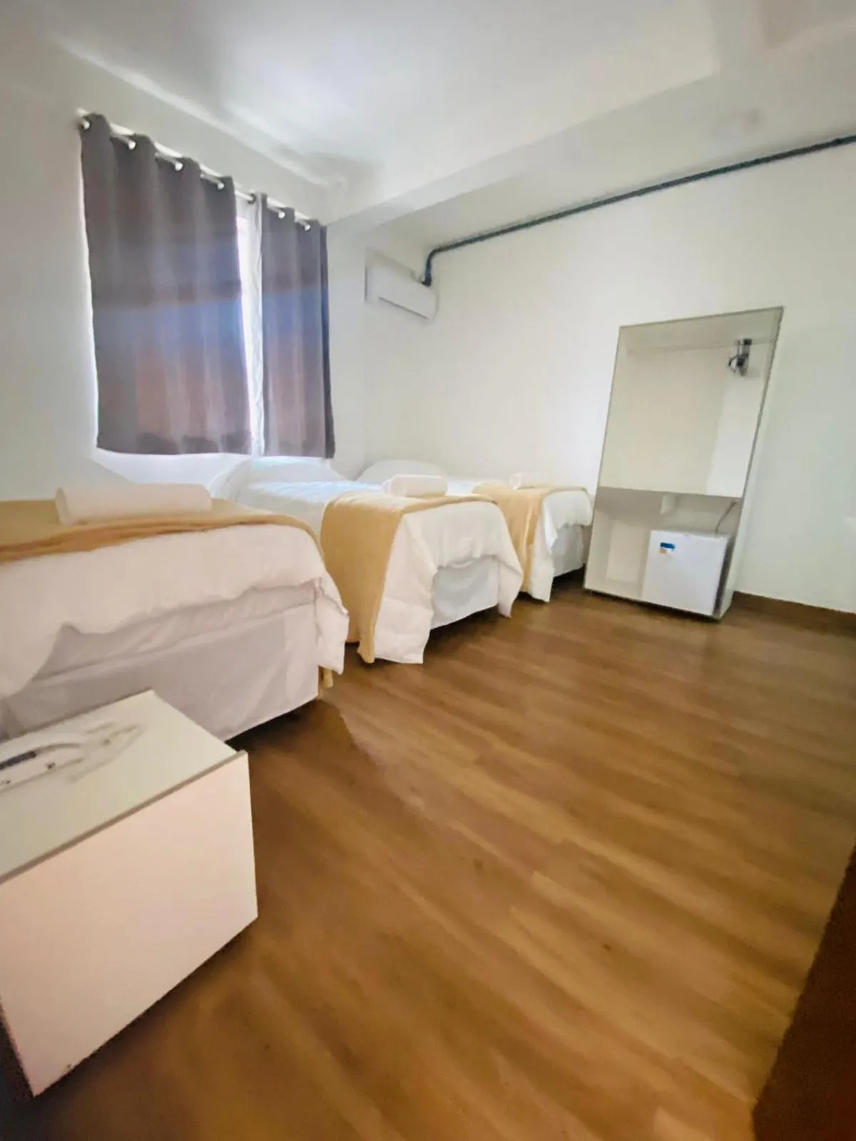 Bedroom, Bed in Hotel Santorine Plaza - Itabira - Próximo a Fundação Cultural Carlos Drummond Andrade