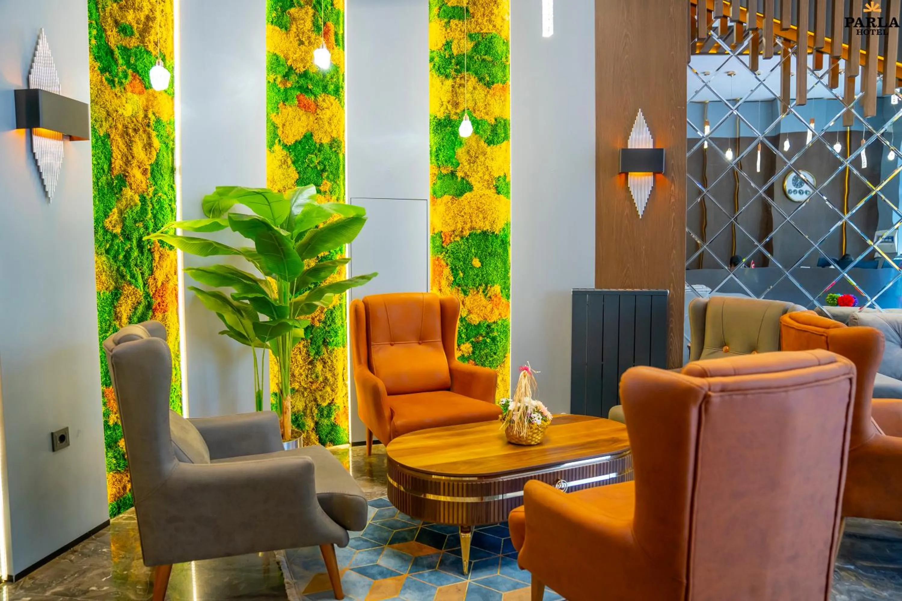 Seating area in Parla Suite Hotel