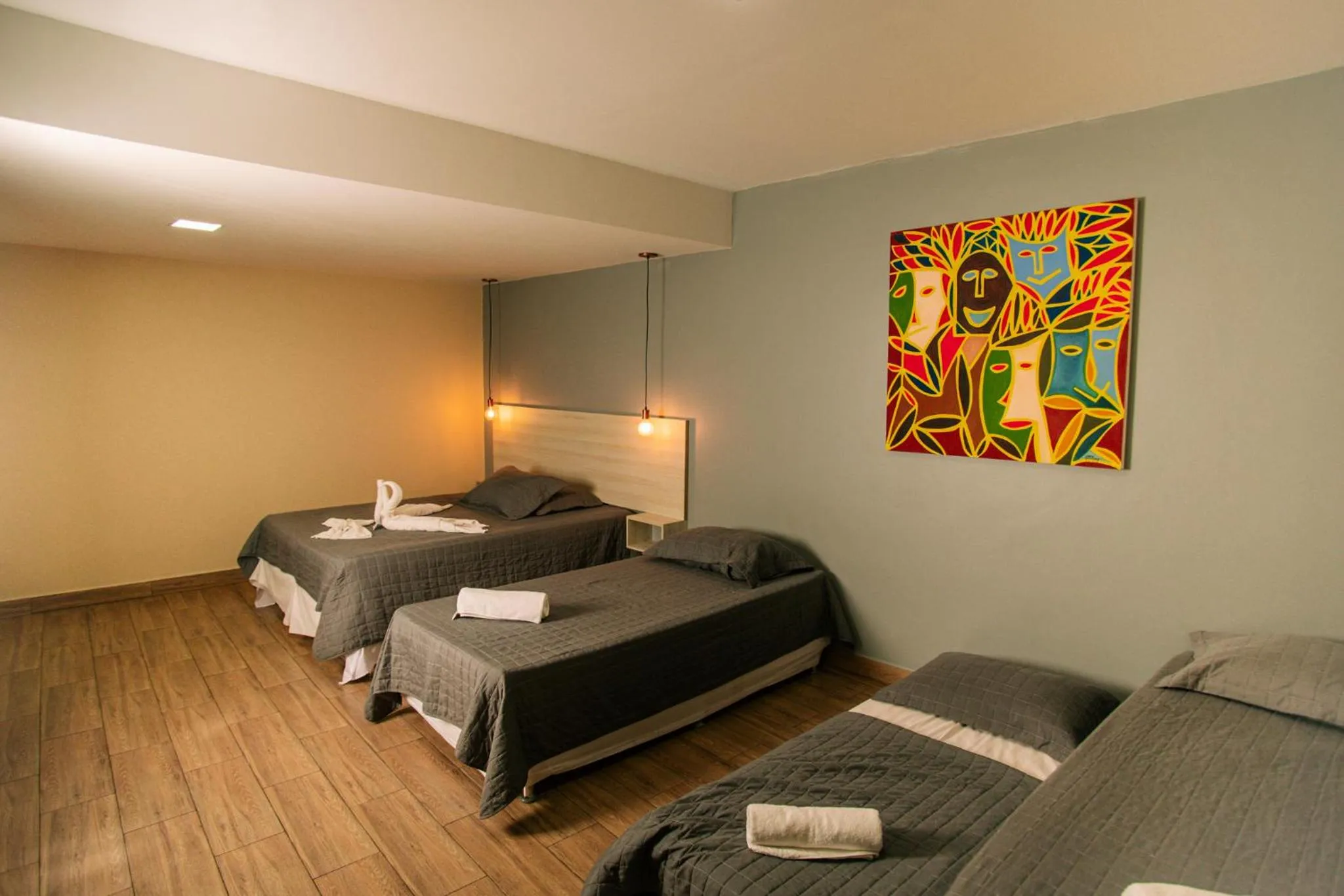 Bed in Pousada Mirante da Prainha