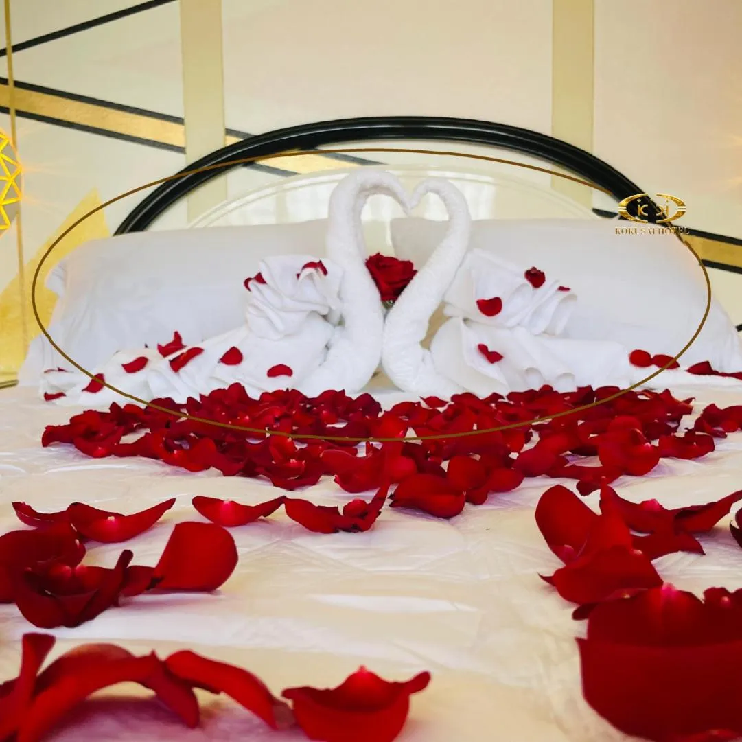 Bed in Hotel Kokusai