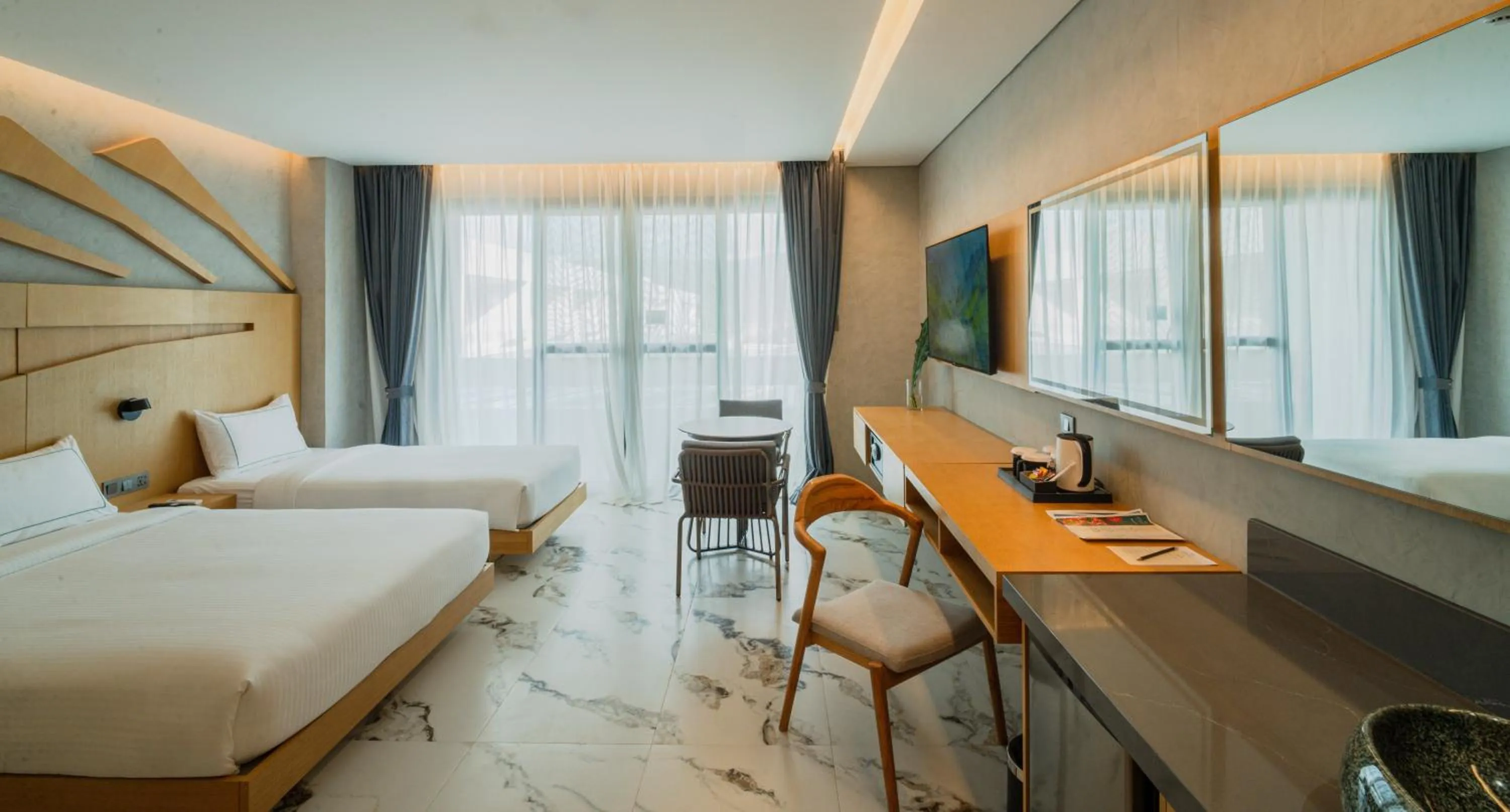 Bed in The Hotel Elizabeth Resort and Villas - Long Beach San Vicente Palawan