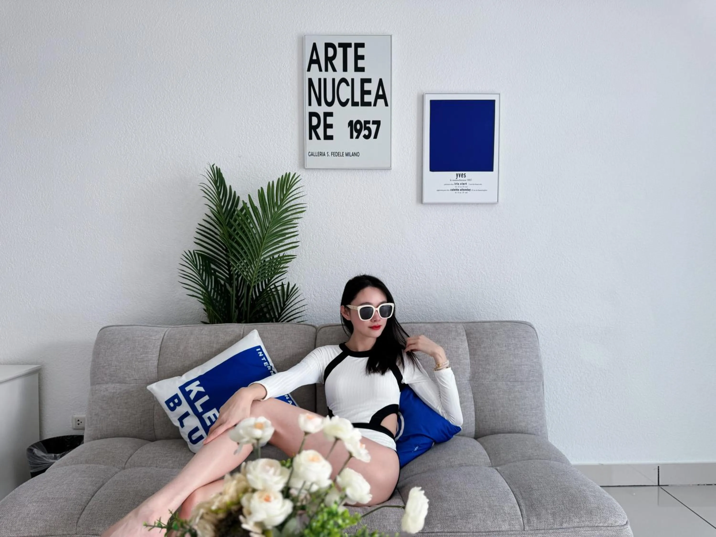 Seating area in Mona Lisa pool villa