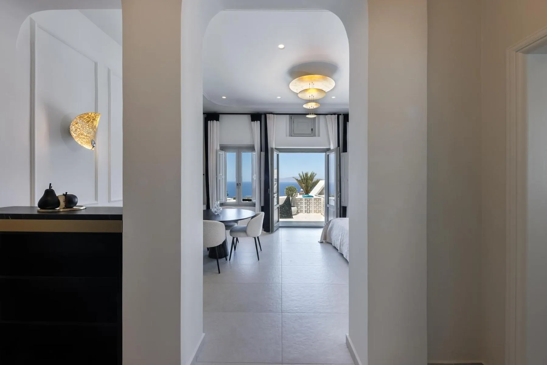 Seating area in La Madeleine Oia