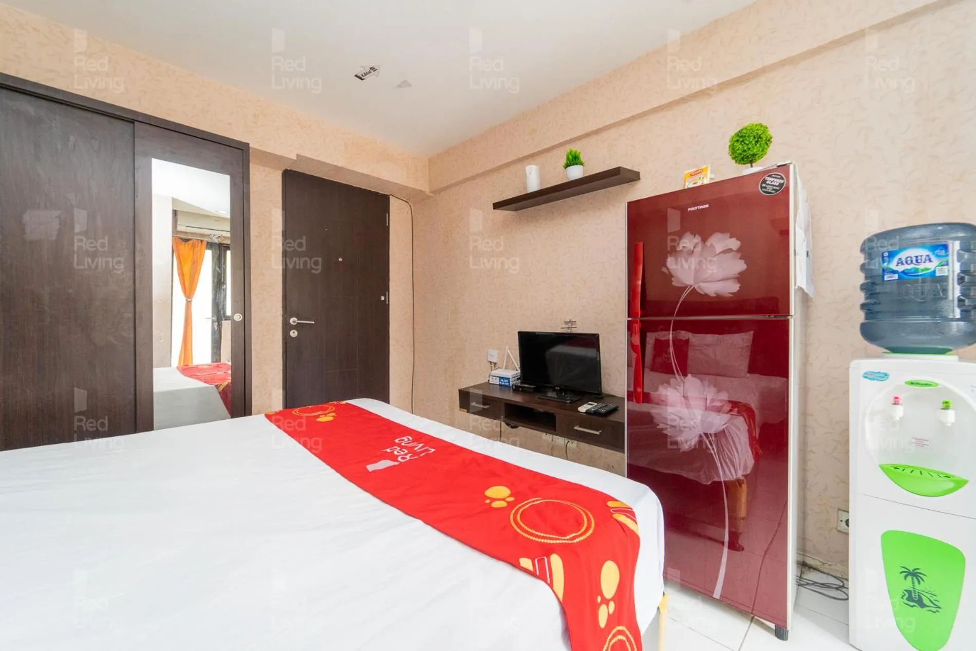 Bedroom, Bed in RedLiving Apartemen Kebagusan City - Nuna Rooms