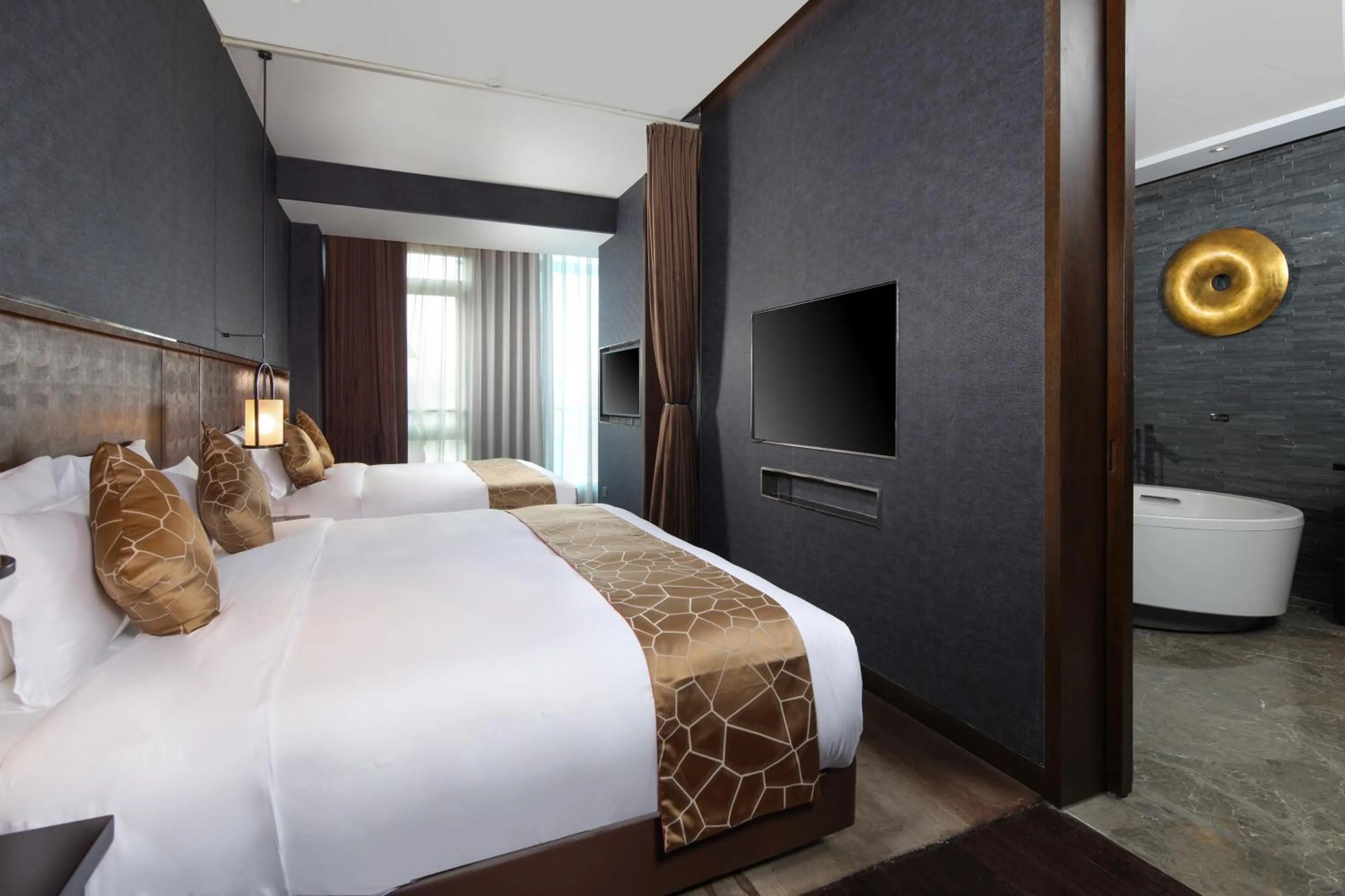Bed in Rocase Boutique Hotel Wuxi