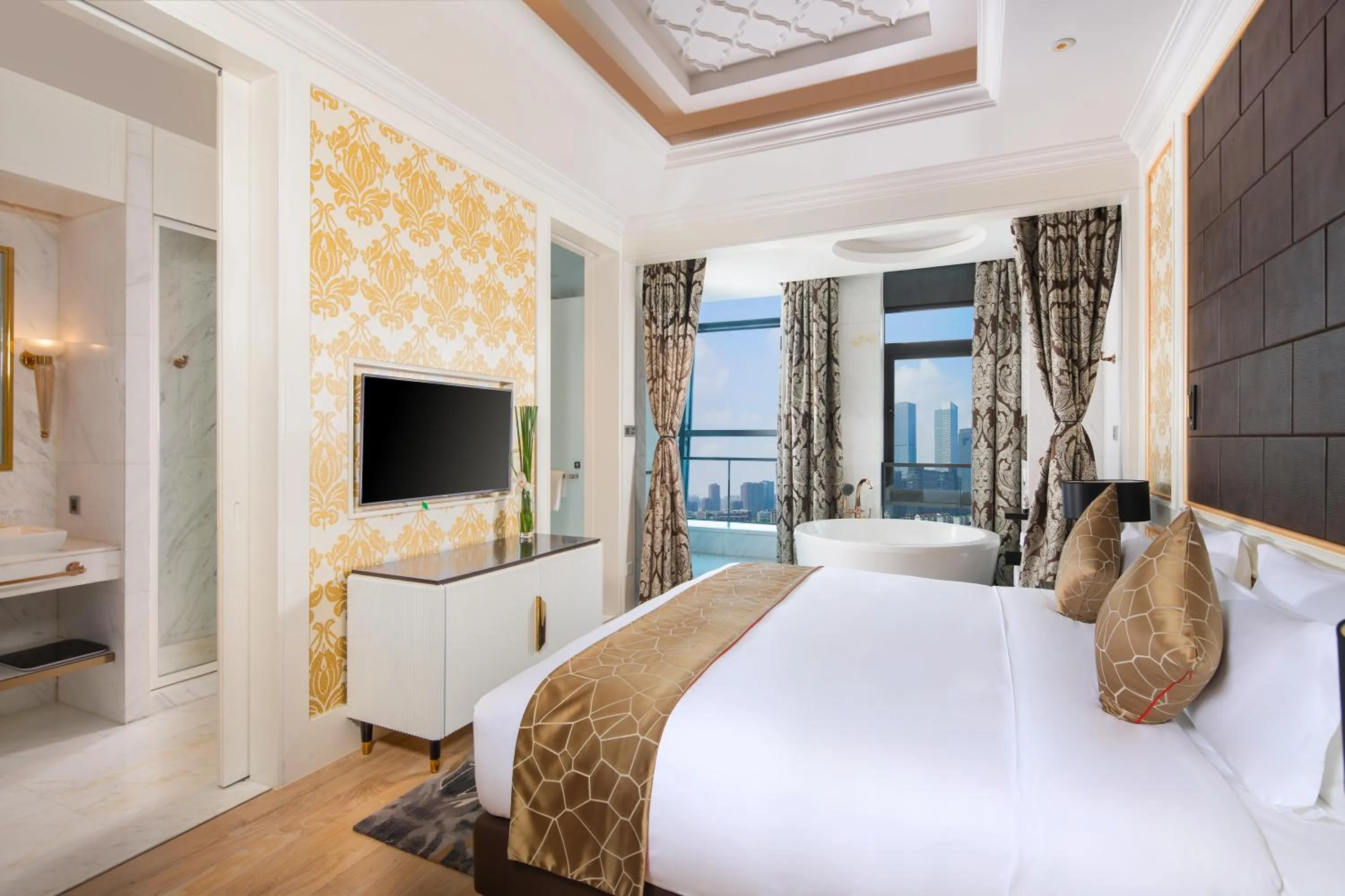 Bed in Rocase Boutique Hotel Wuxi