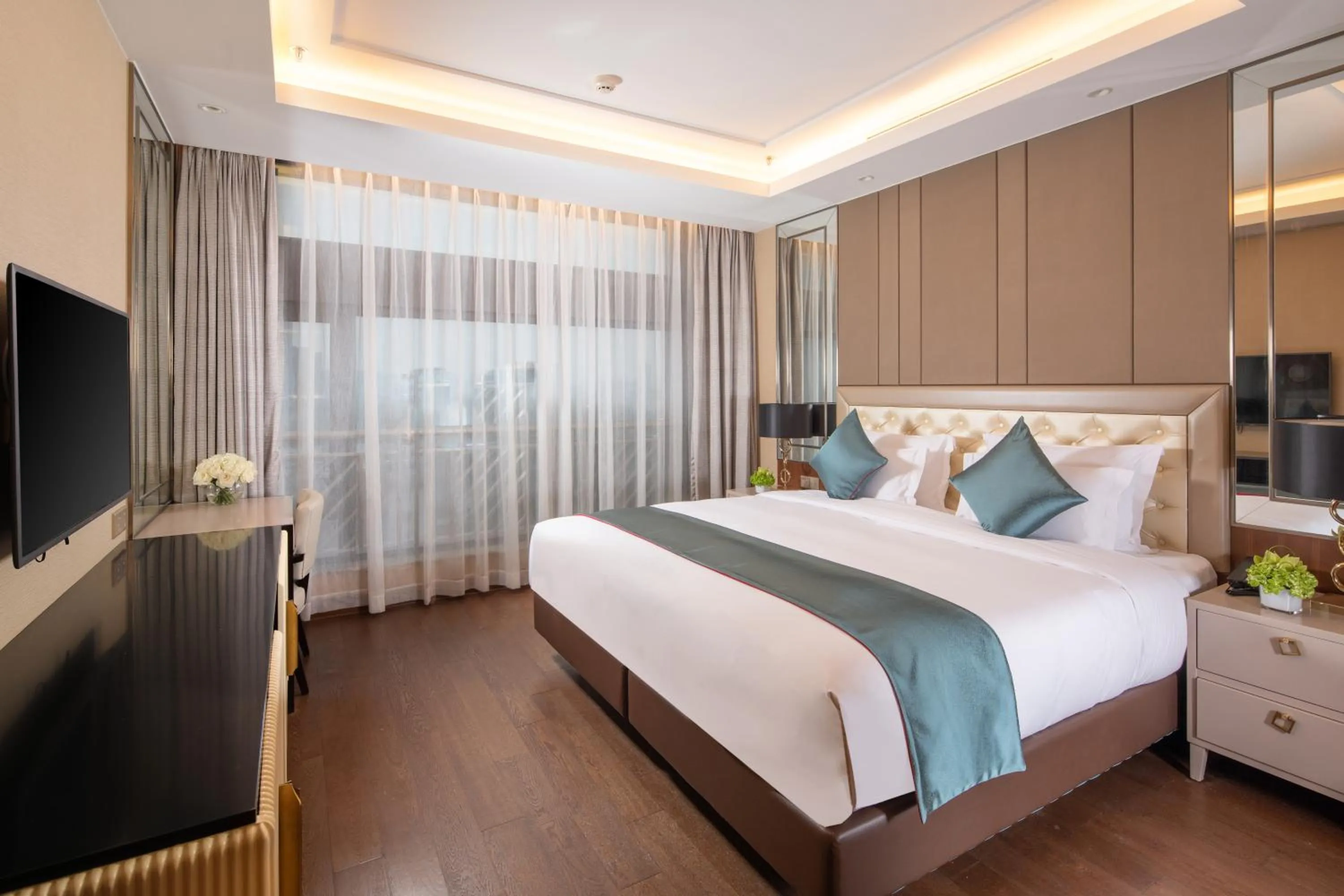Bed in Rocase Boutique Hotel Wuxi