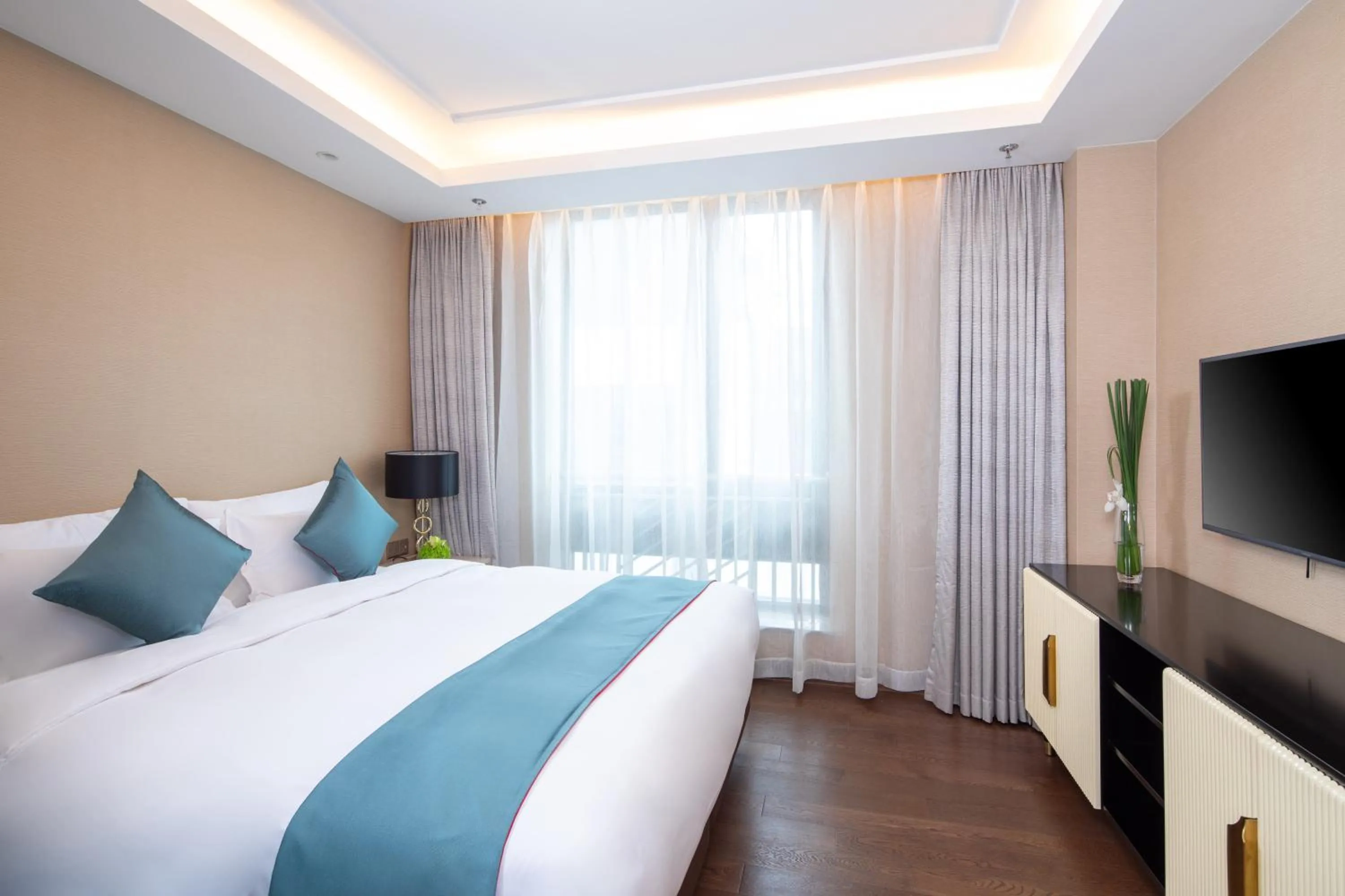 Bed in Rocase Boutique Hotel Wuxi