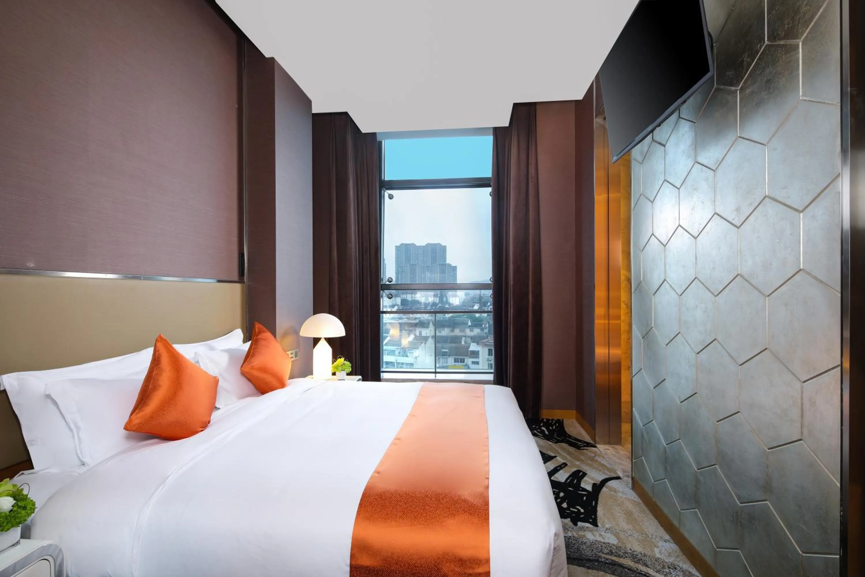 Bed in Rocase Boutique Hotel Wuxi