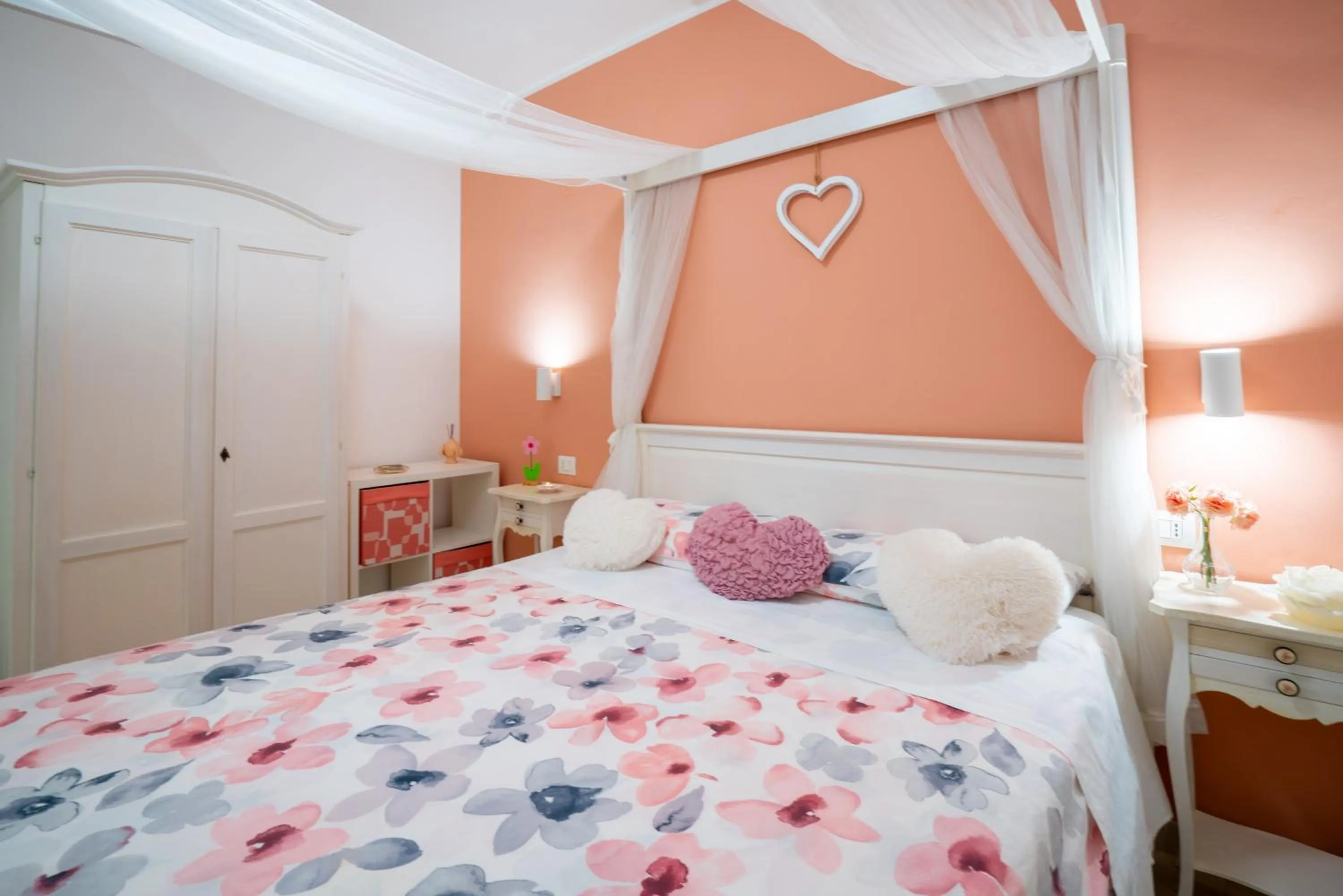 Bed in Petali Rosa - Dimora Peonia