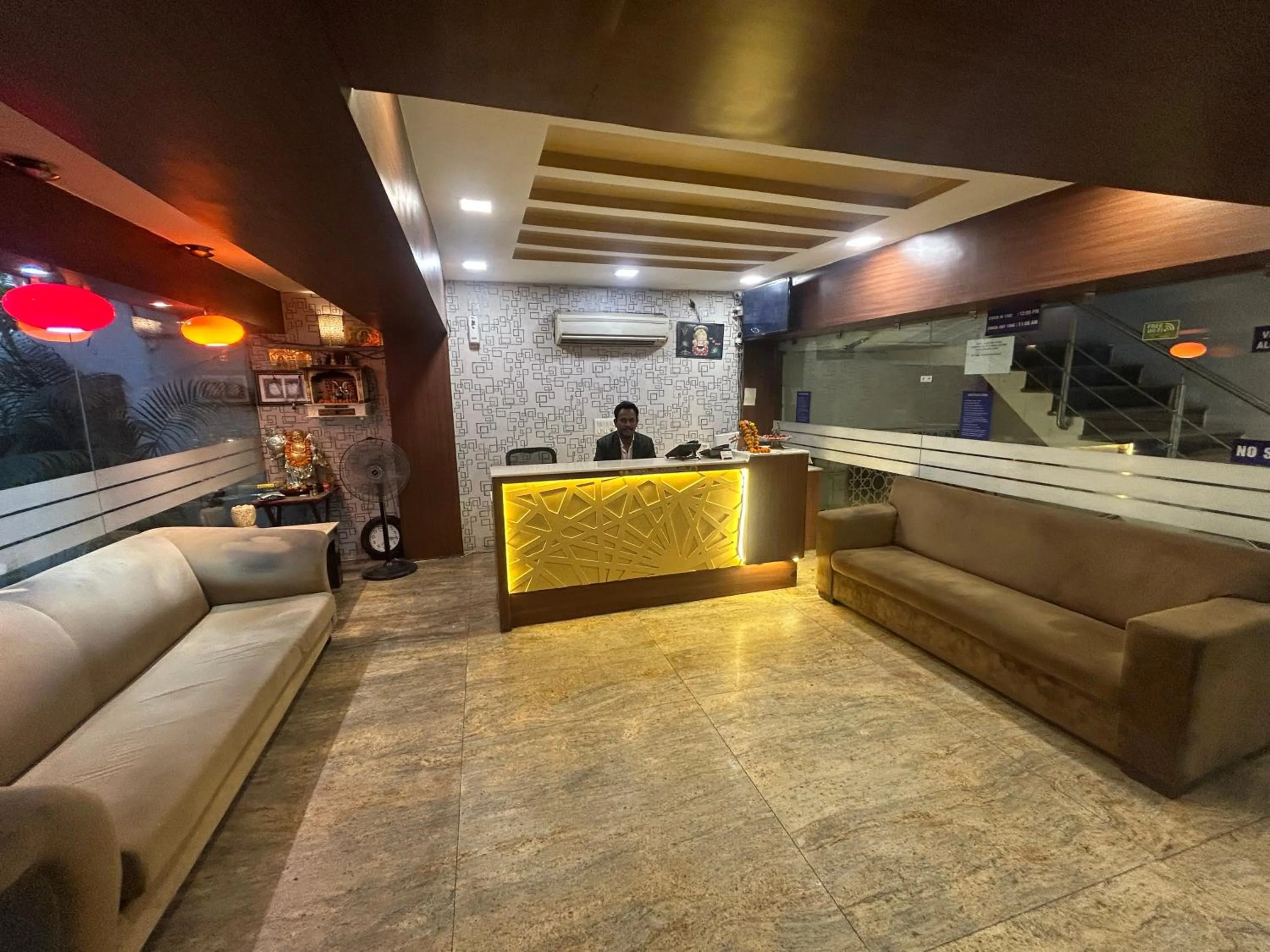 Lobby or reception in Hotel Sizzling Starr