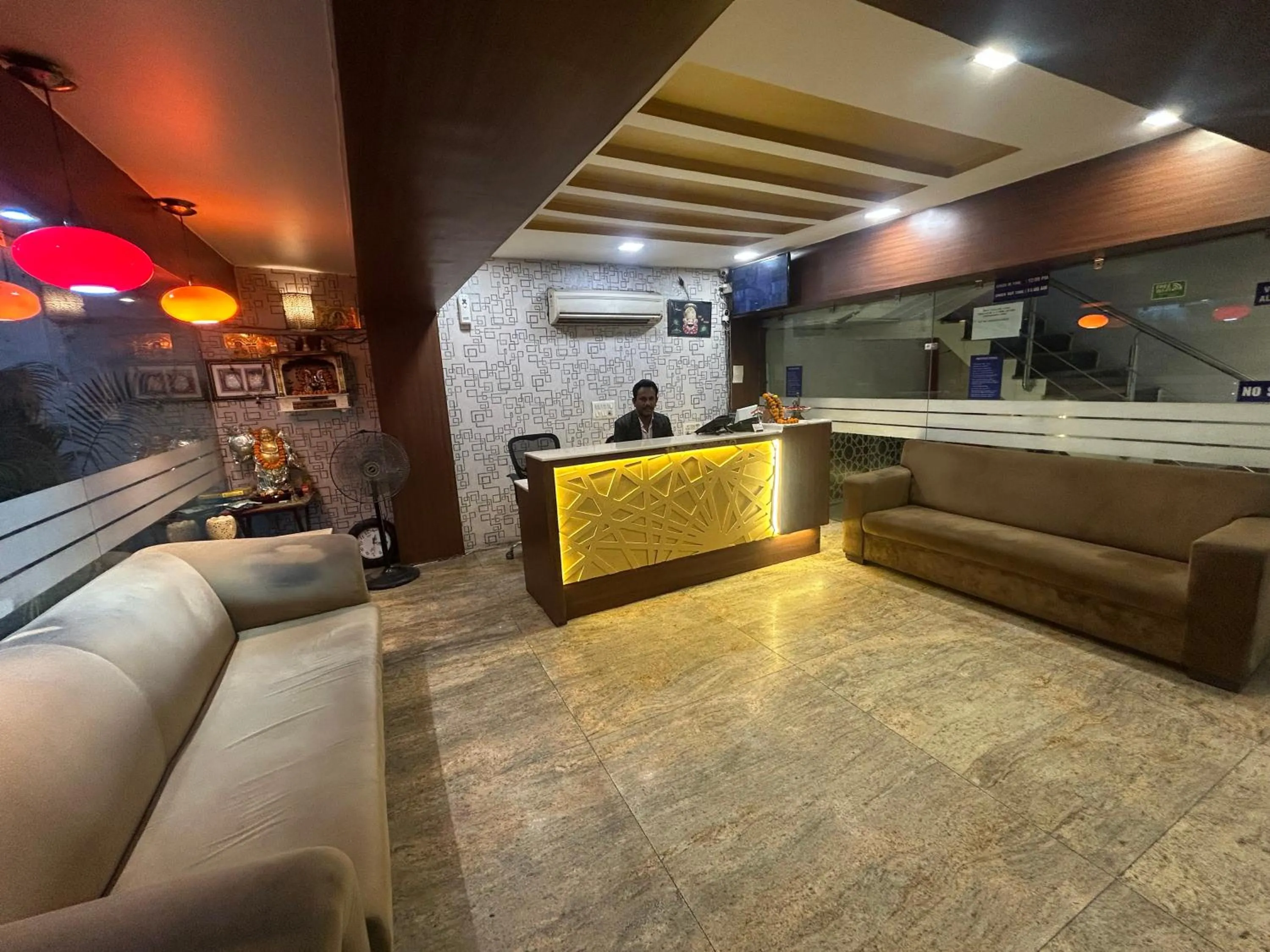 Lobby or reception in Hotel Sizzling Starr