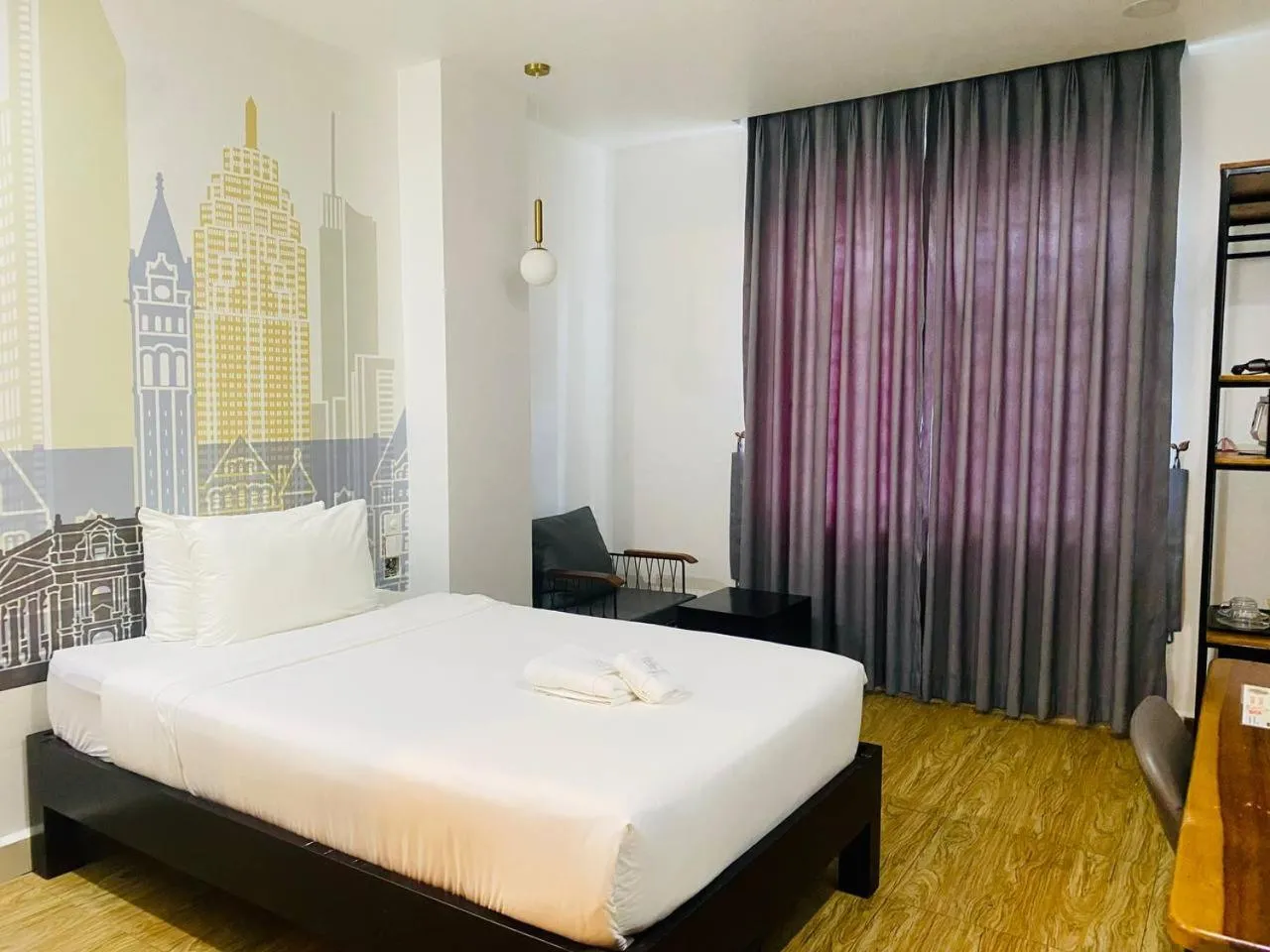 Bed in Times Hotel at Bassac Lane