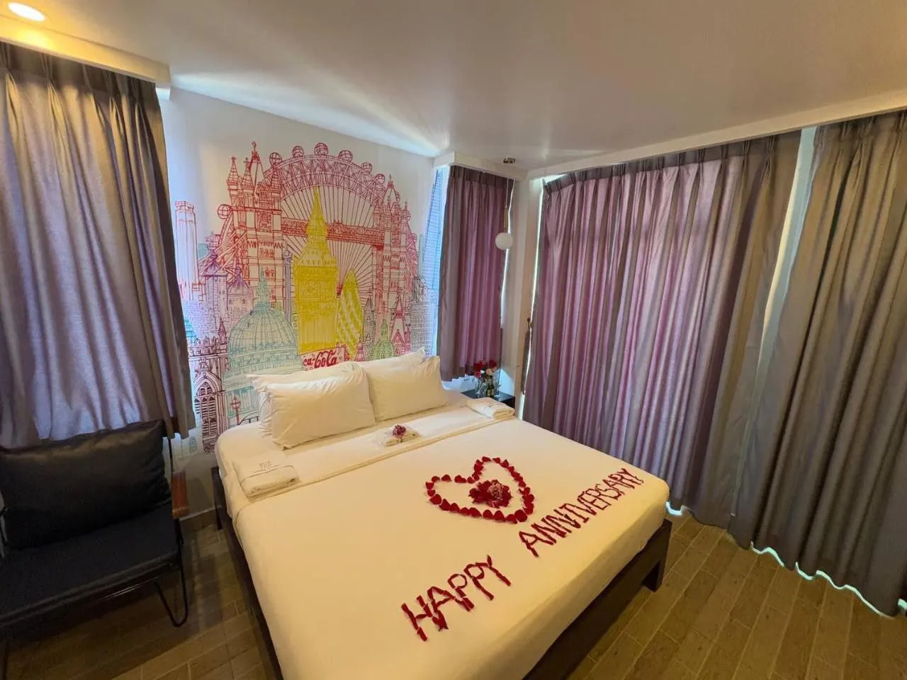 Bed in Times Hotel at Bassac Lane