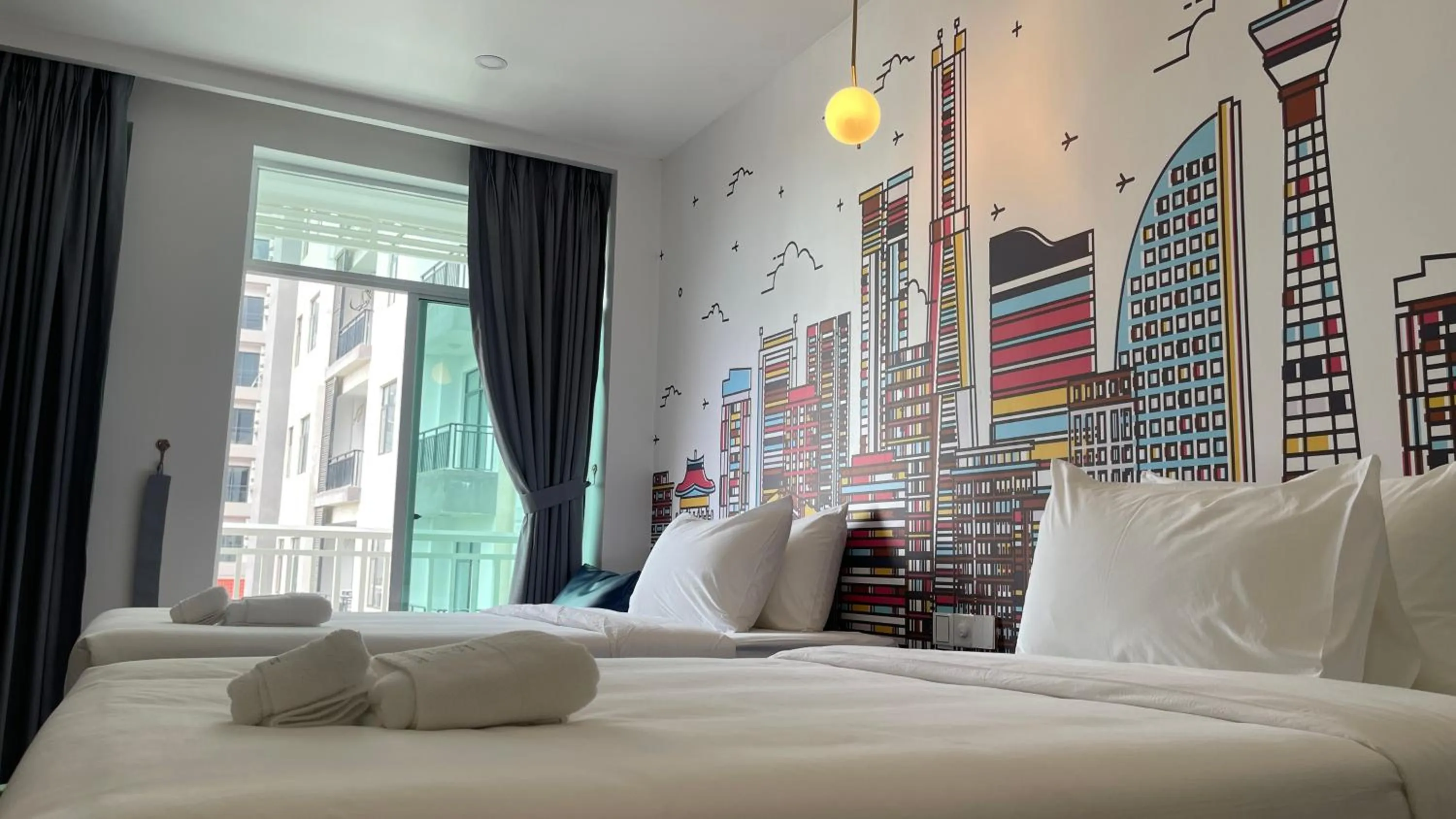 Balcony/Terrace, Bed in Times Hotel at Bassac Lane