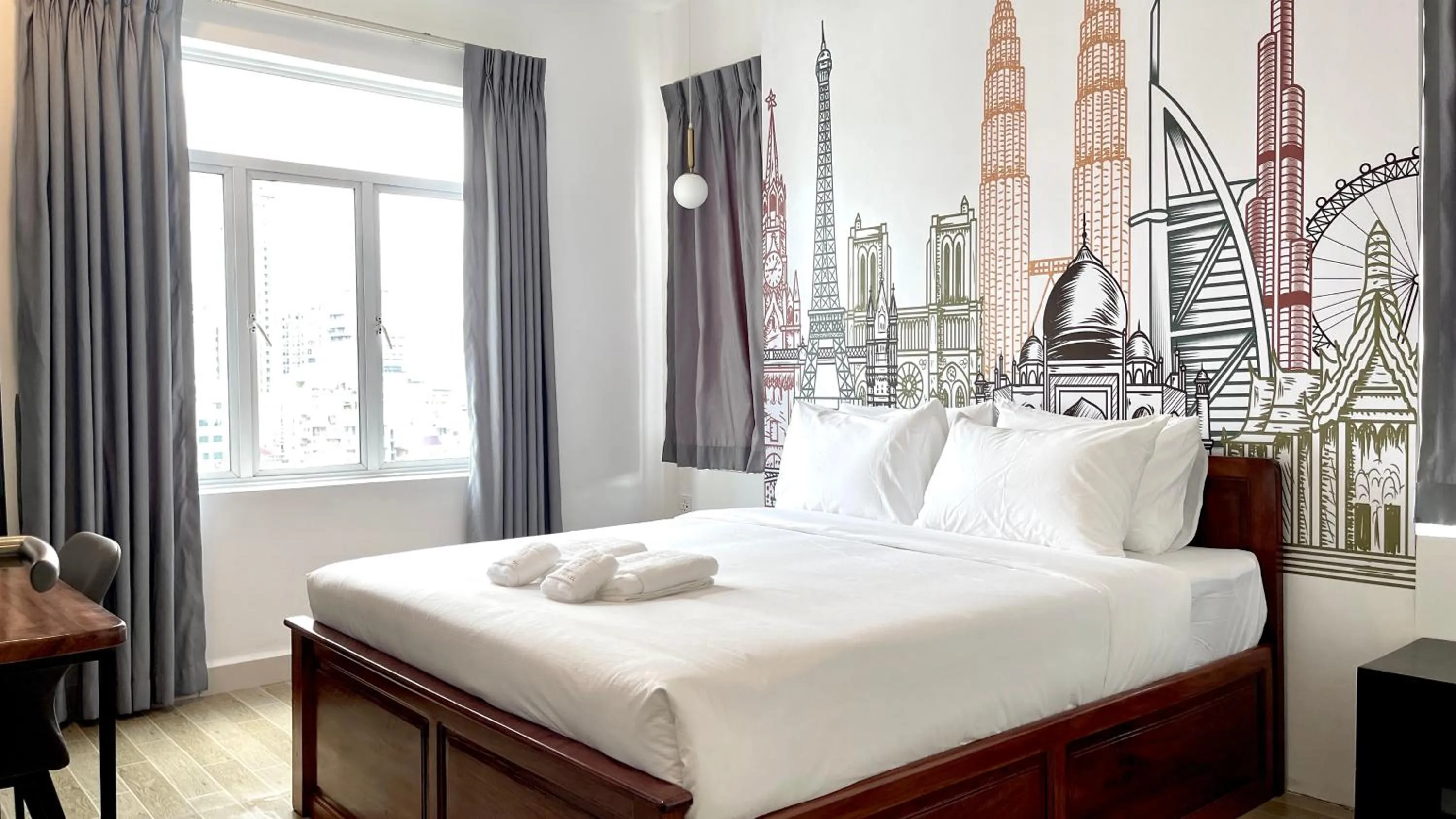 Bedroom, Bed in Times Hotel at Bassac Lane