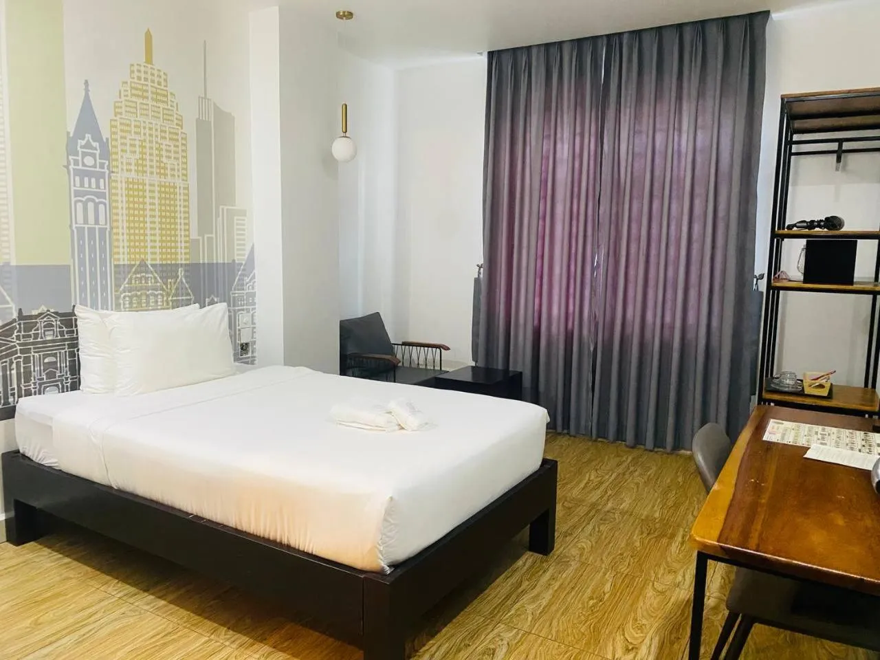 Bed in Times Hotel at Bassac Lane