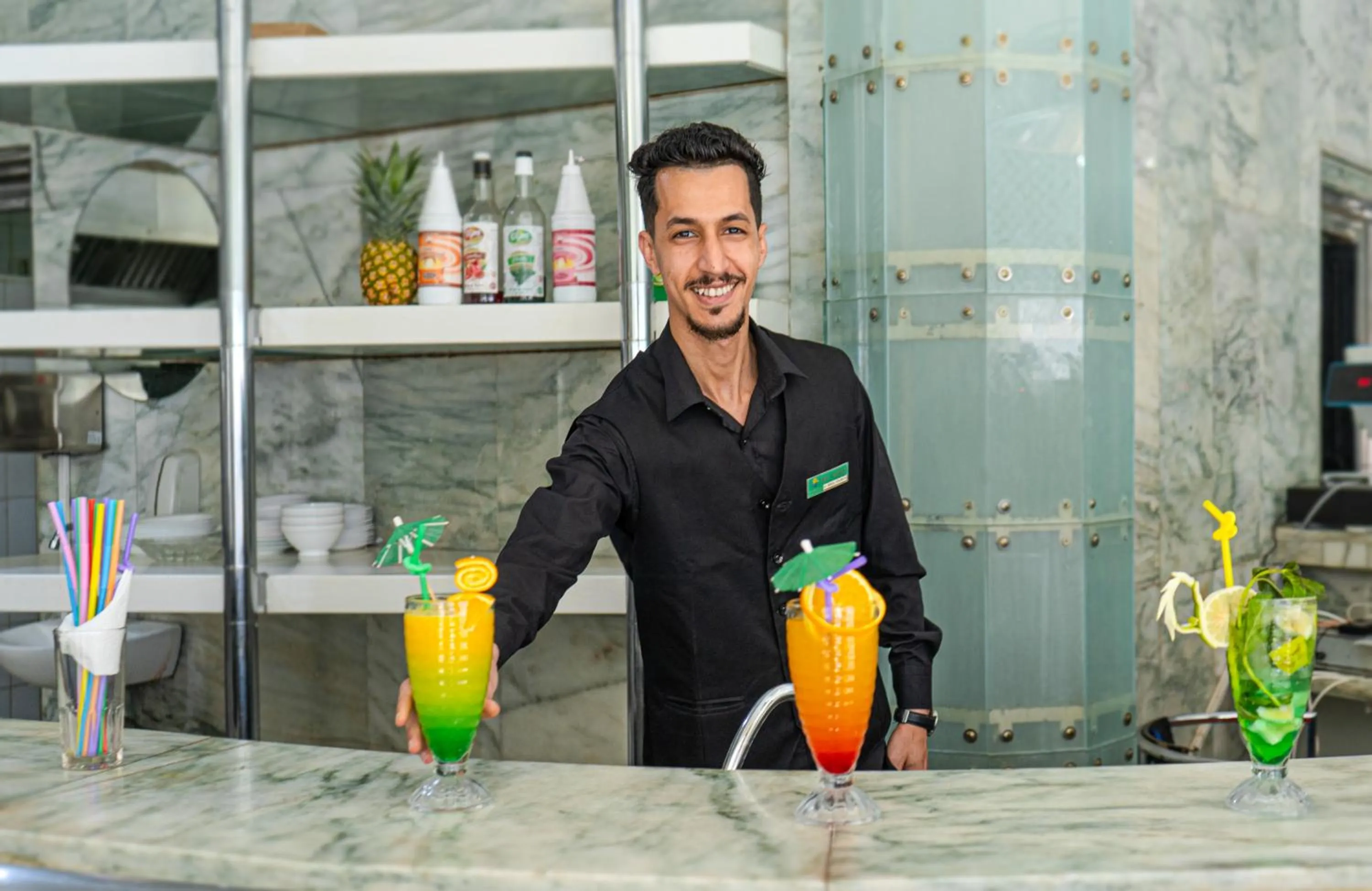 Lounge or bar in Appart-Hôtel Tagadirt