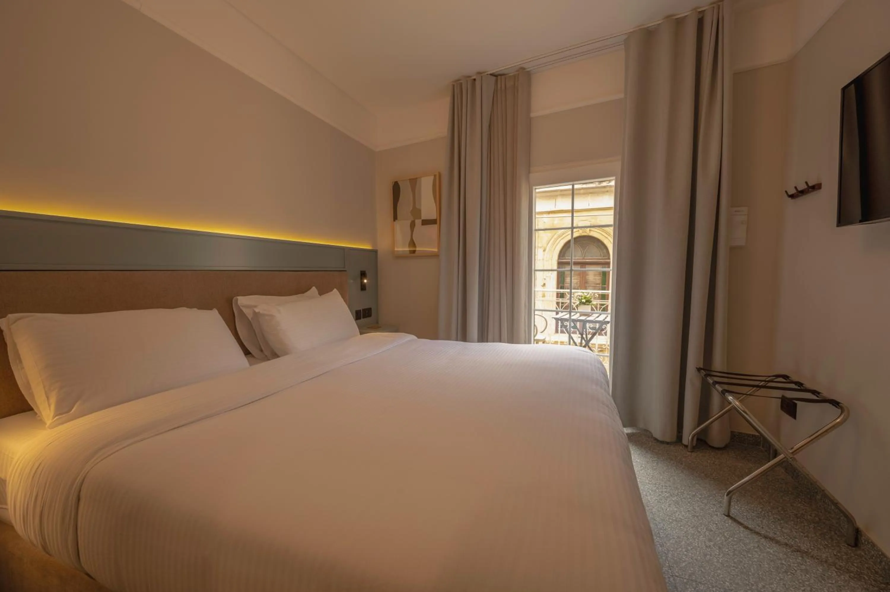 Balcony/Terrace, Bed in Maria Rosa Suites