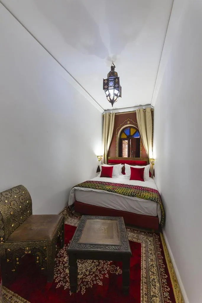 Bed in Riad Maison Belbaraka