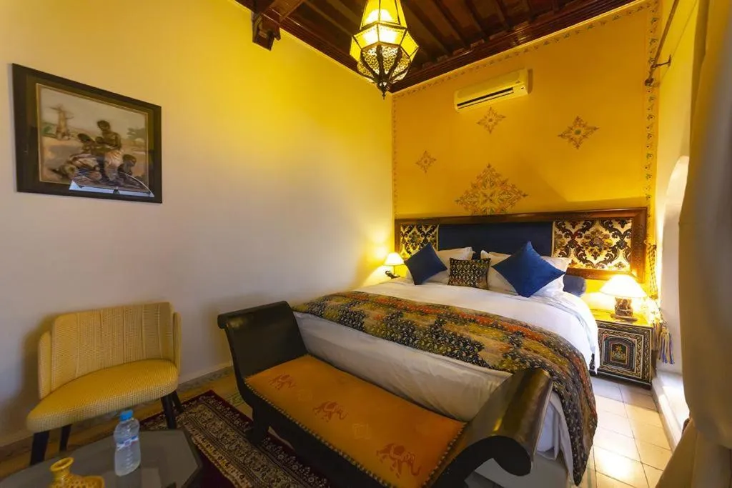 Bed in Riad Maison Belbaraka