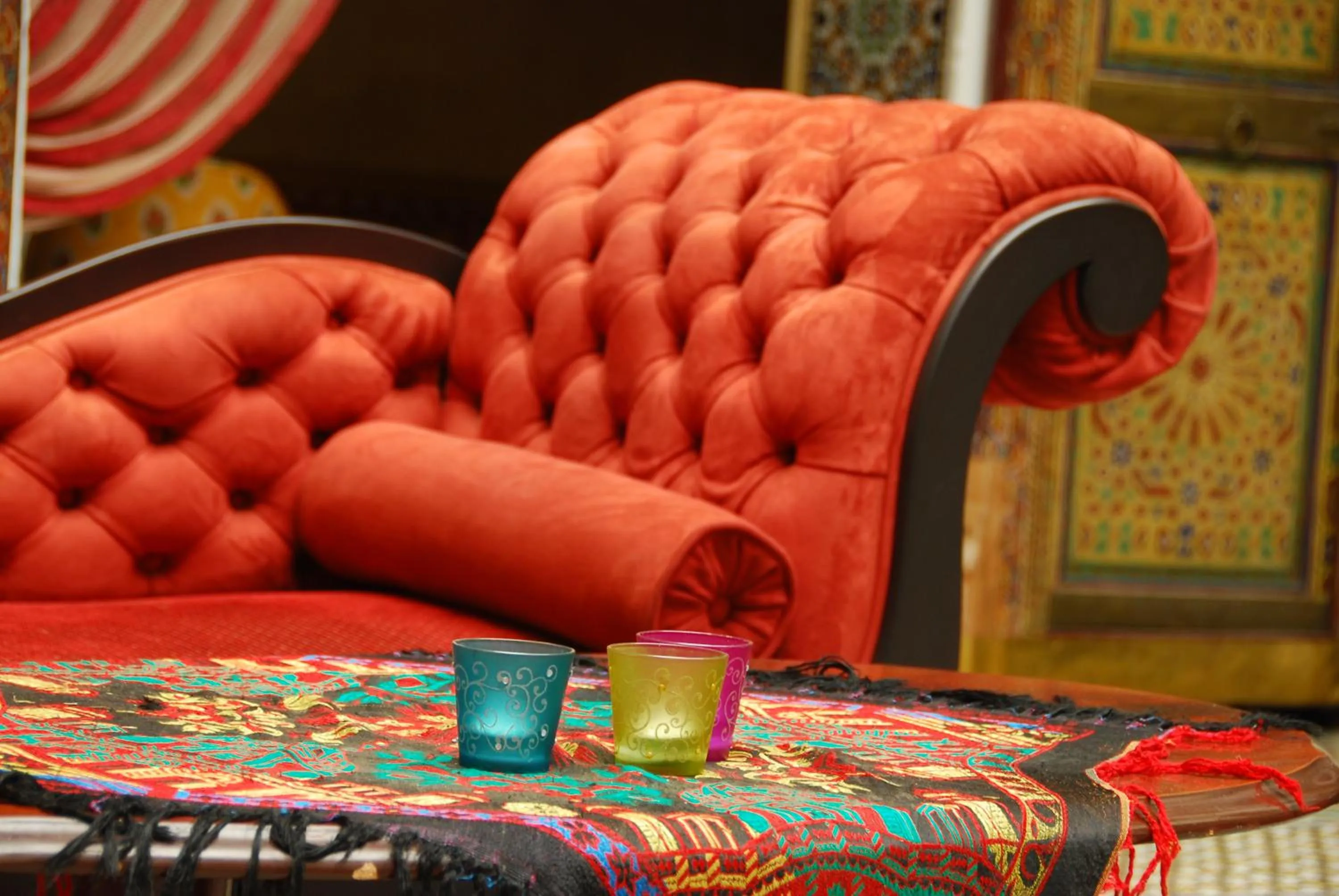 Lobby or reception in Riad El Ghalia