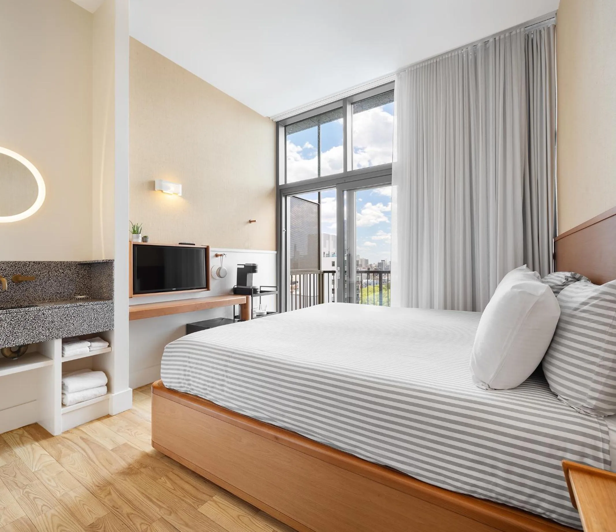 Bed in UNTITLED at 3 Freeman Alley