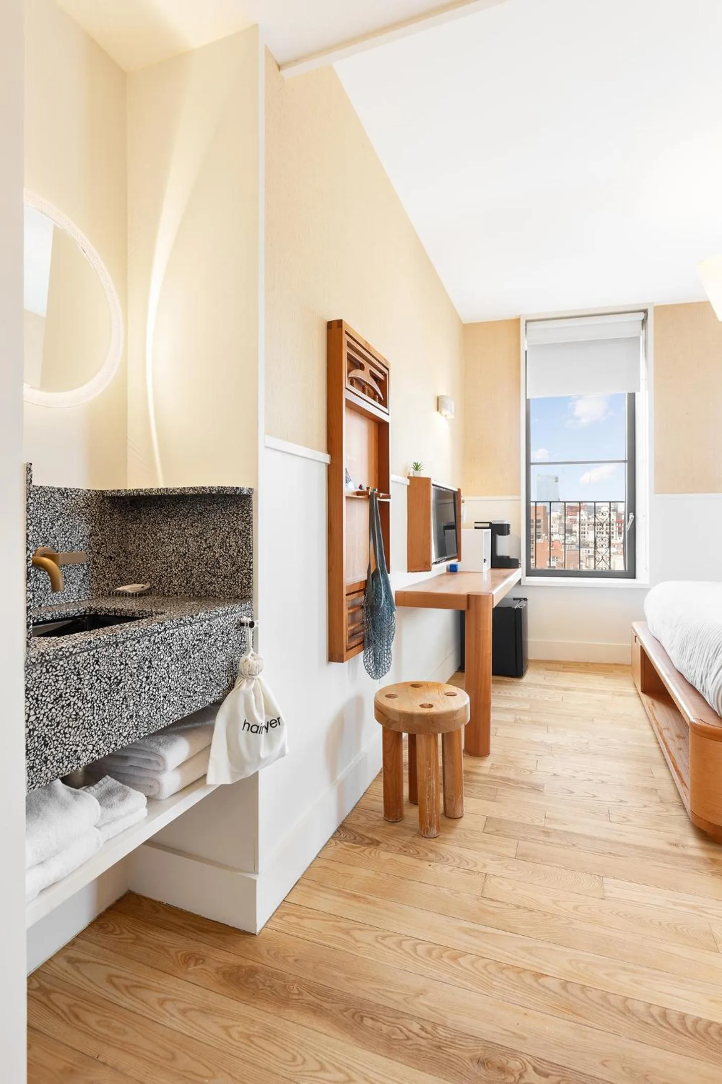 Bed in UNTITLED at 3 Freeman Alley