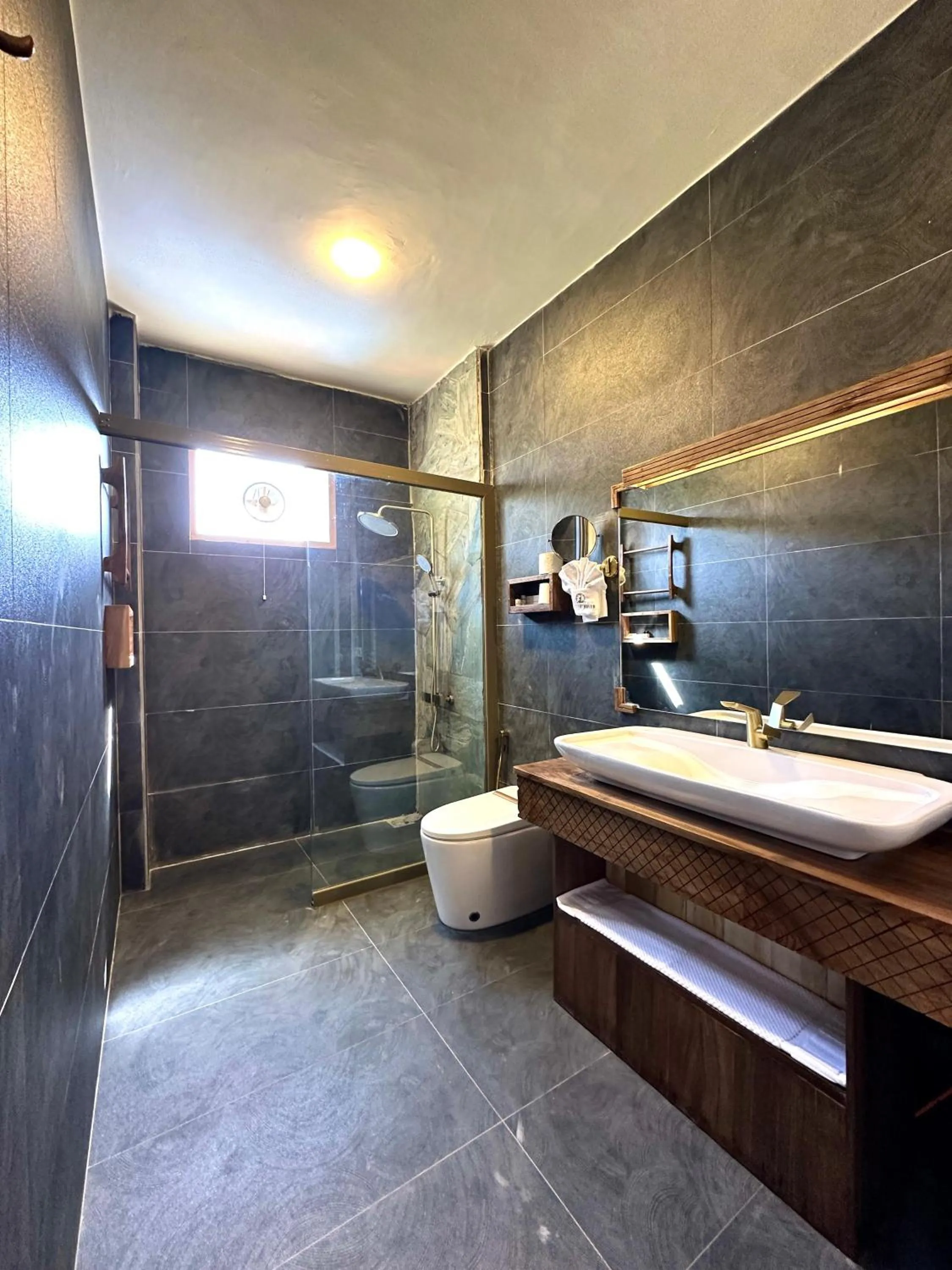 Shower in Dumani Nagar Hotel & Resort