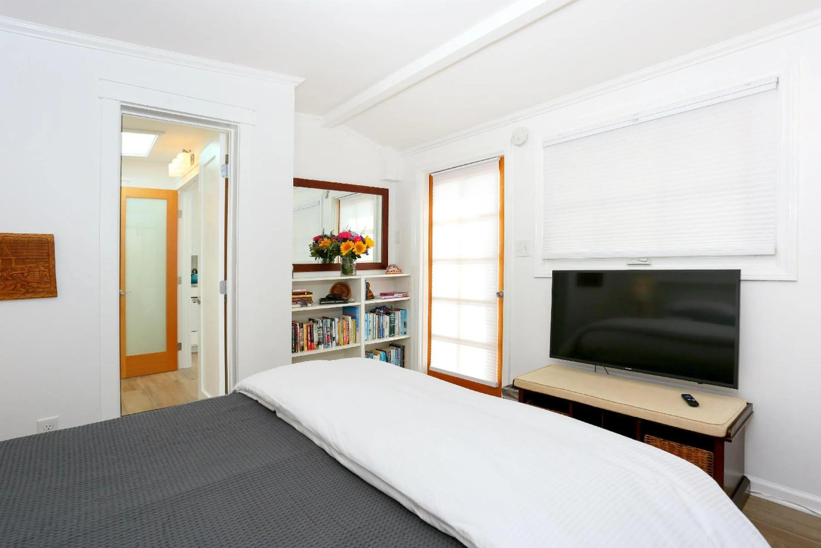 Bed in Surf and Sand Beach Bungalow