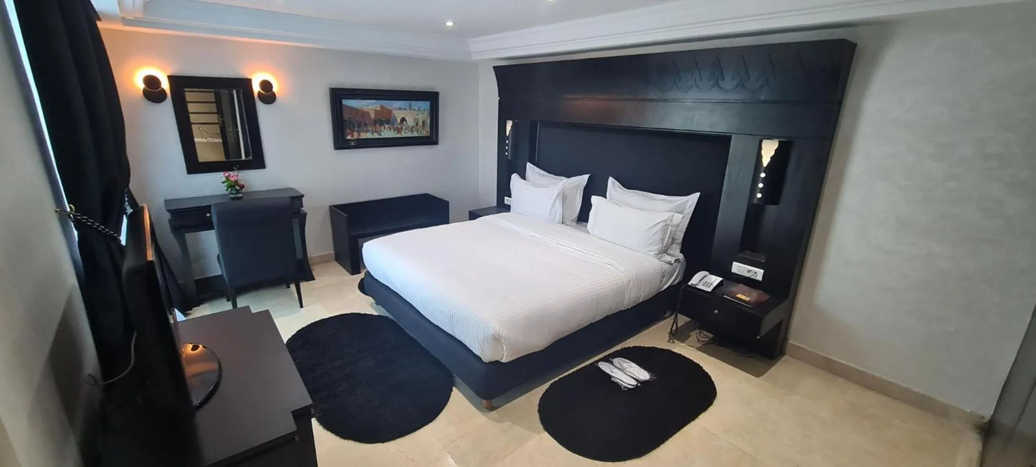 Bedroom, Bed in Farah Rabat