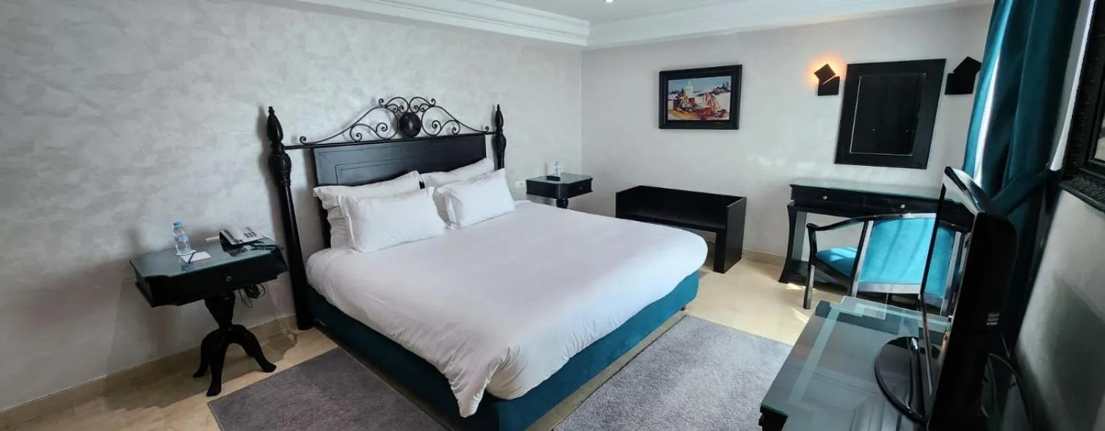 Bedroom, Bed in Farah Rabat