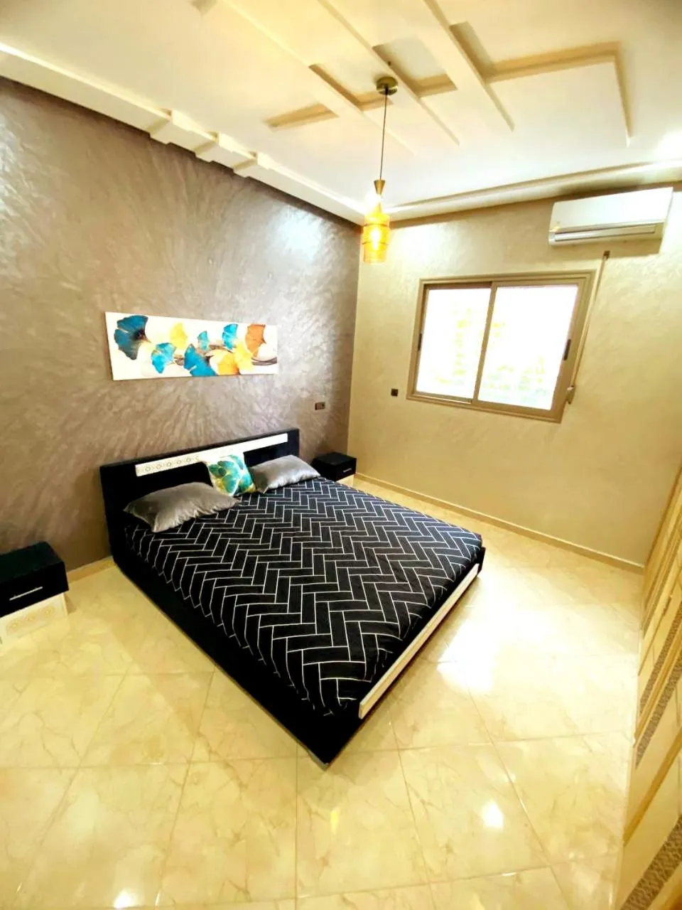 Bedroom, Bed in Appartement calme à Fès