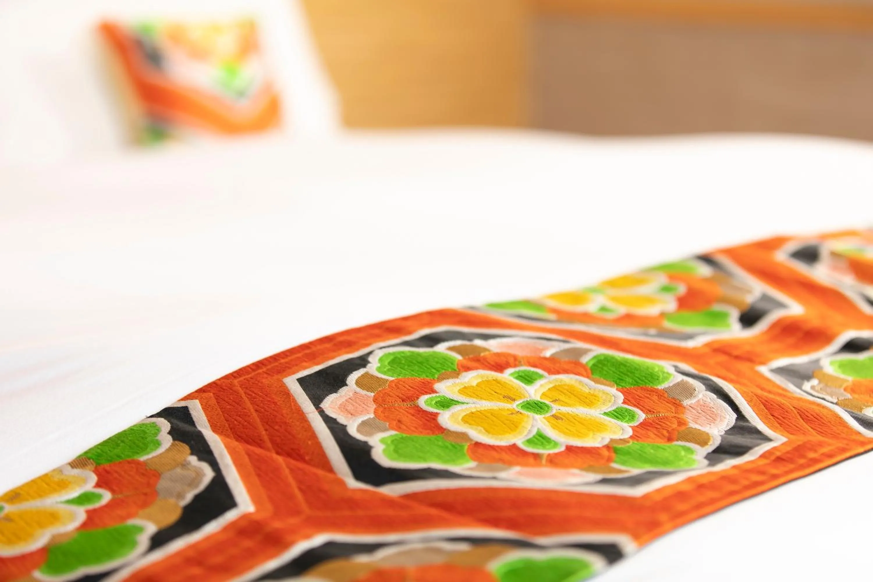 Decorative detail, Bed in Higashiyama Hills