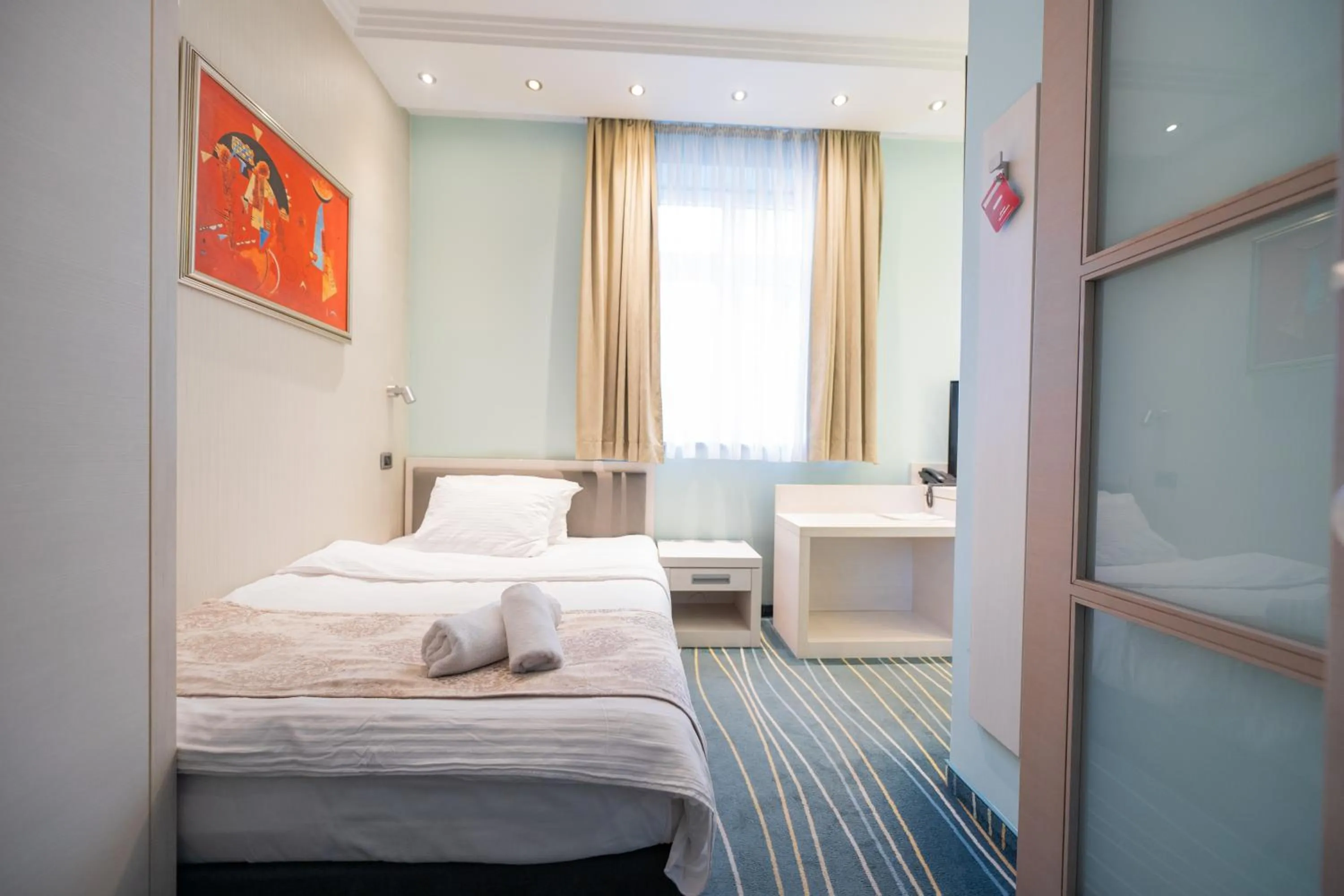 Bed in Kopernikus Hotel Prag