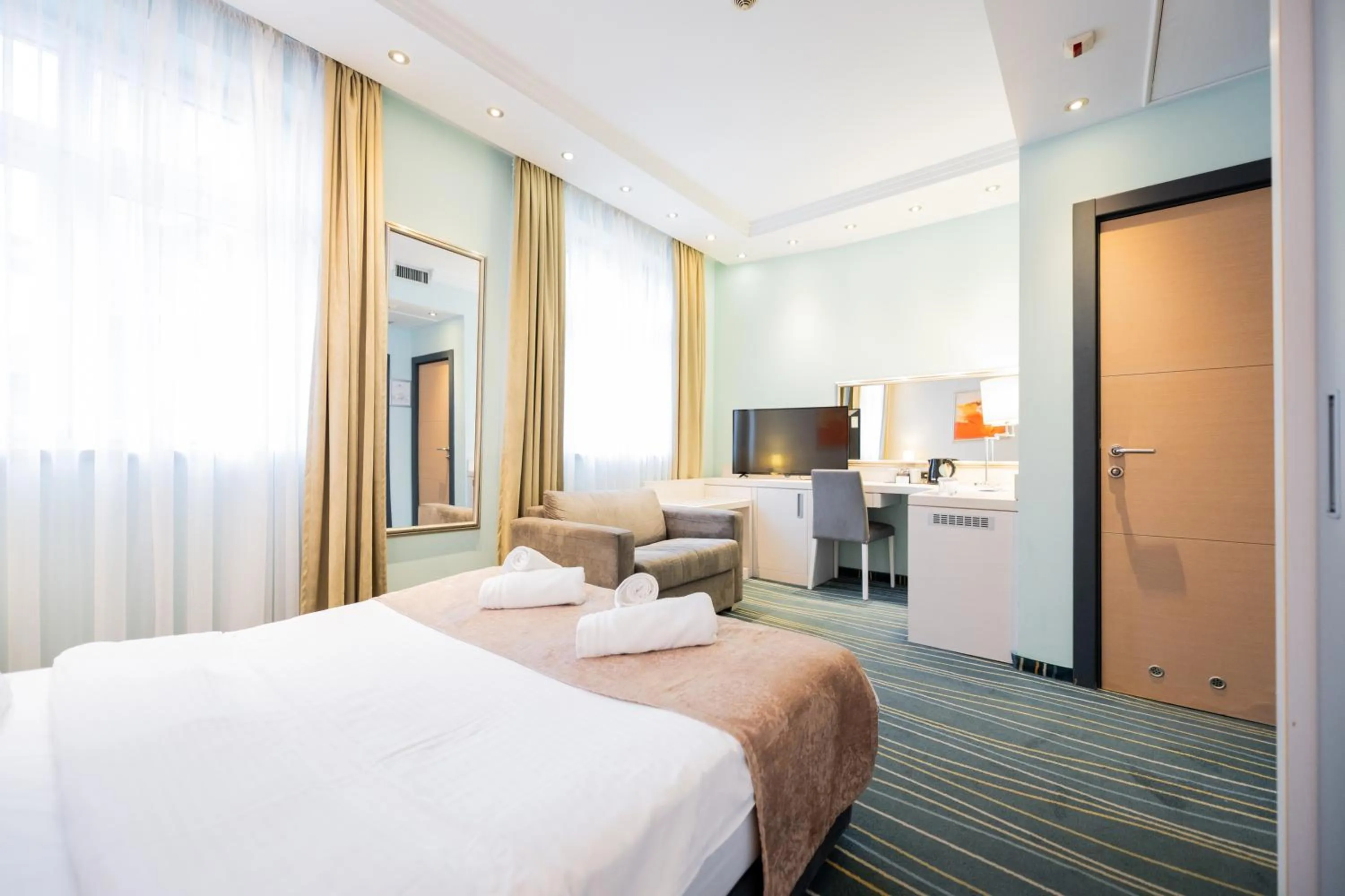 Bed in Kopernikus Hotel Prag