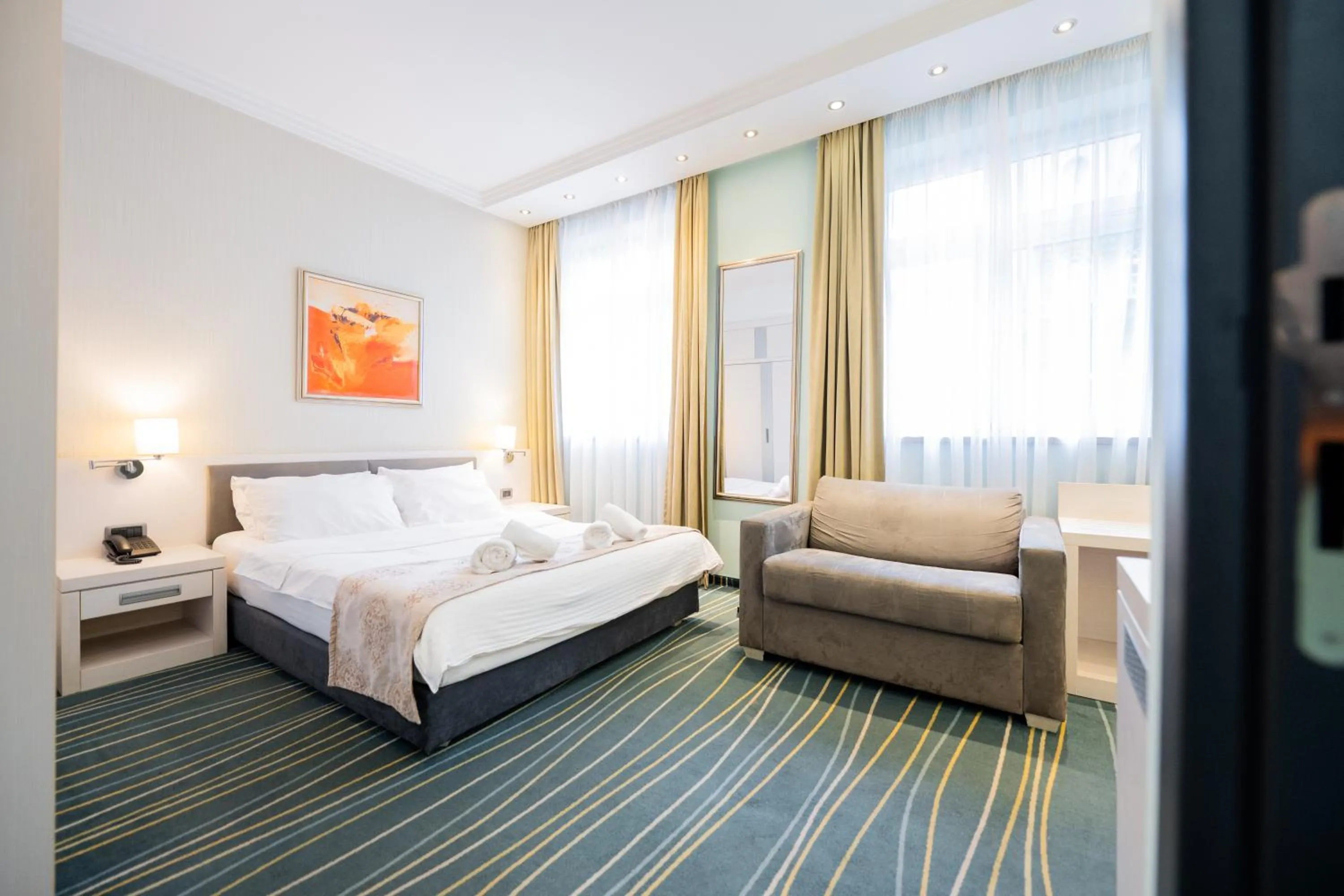 Bed in Kopernikus Hotel Prag