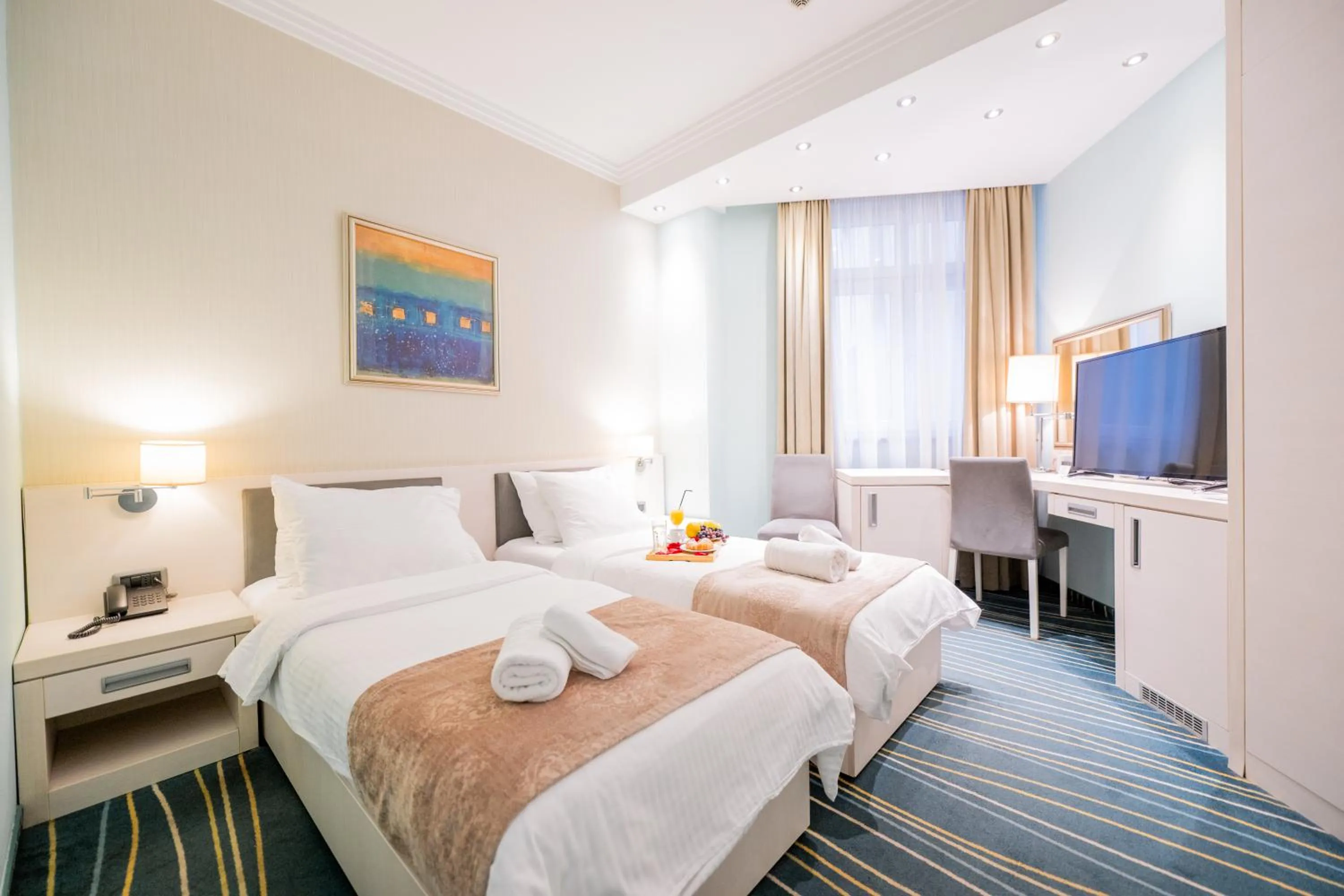 Bed in Kopernikus Hotel Prag