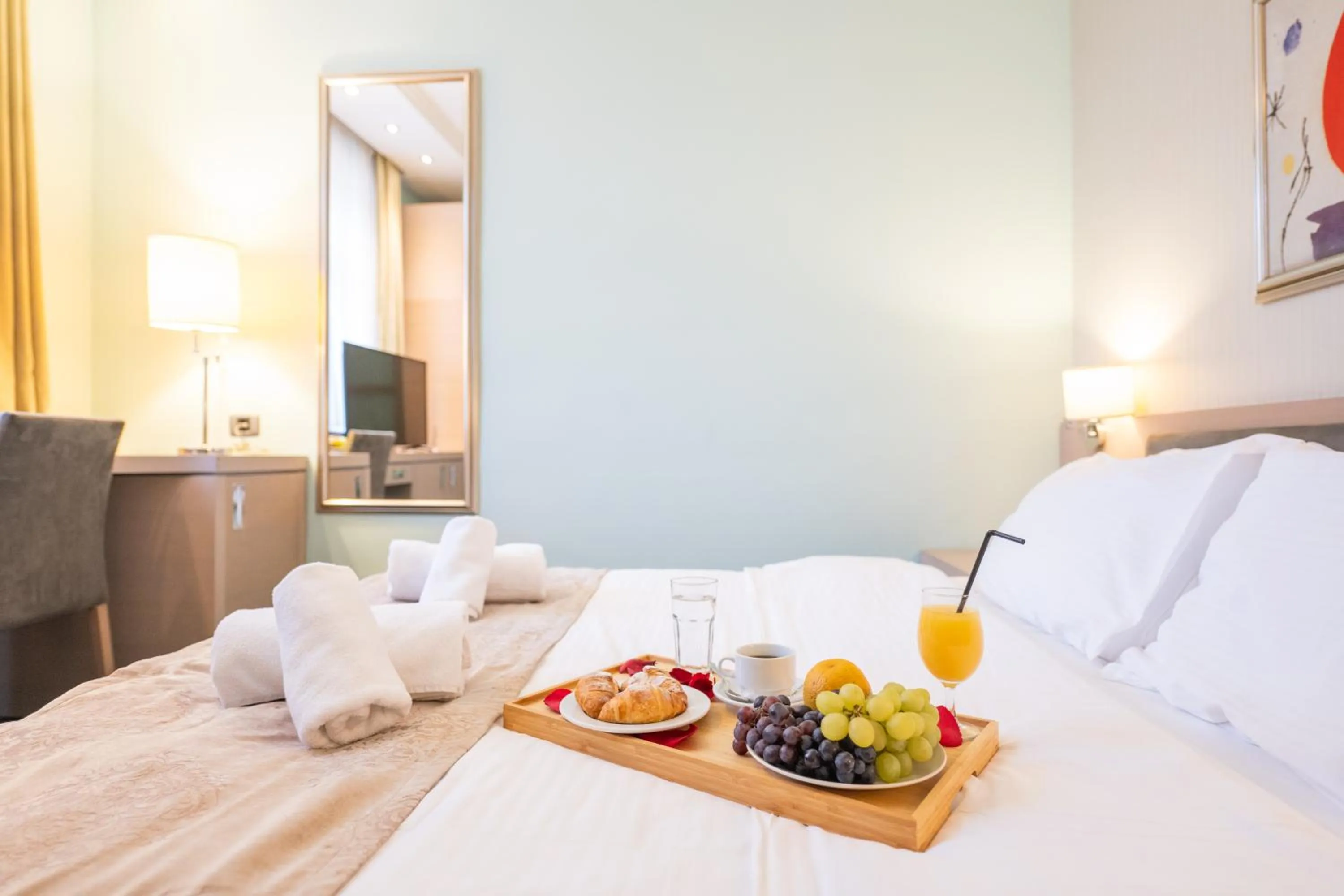 Bed in Kopernikus Hotel Prag