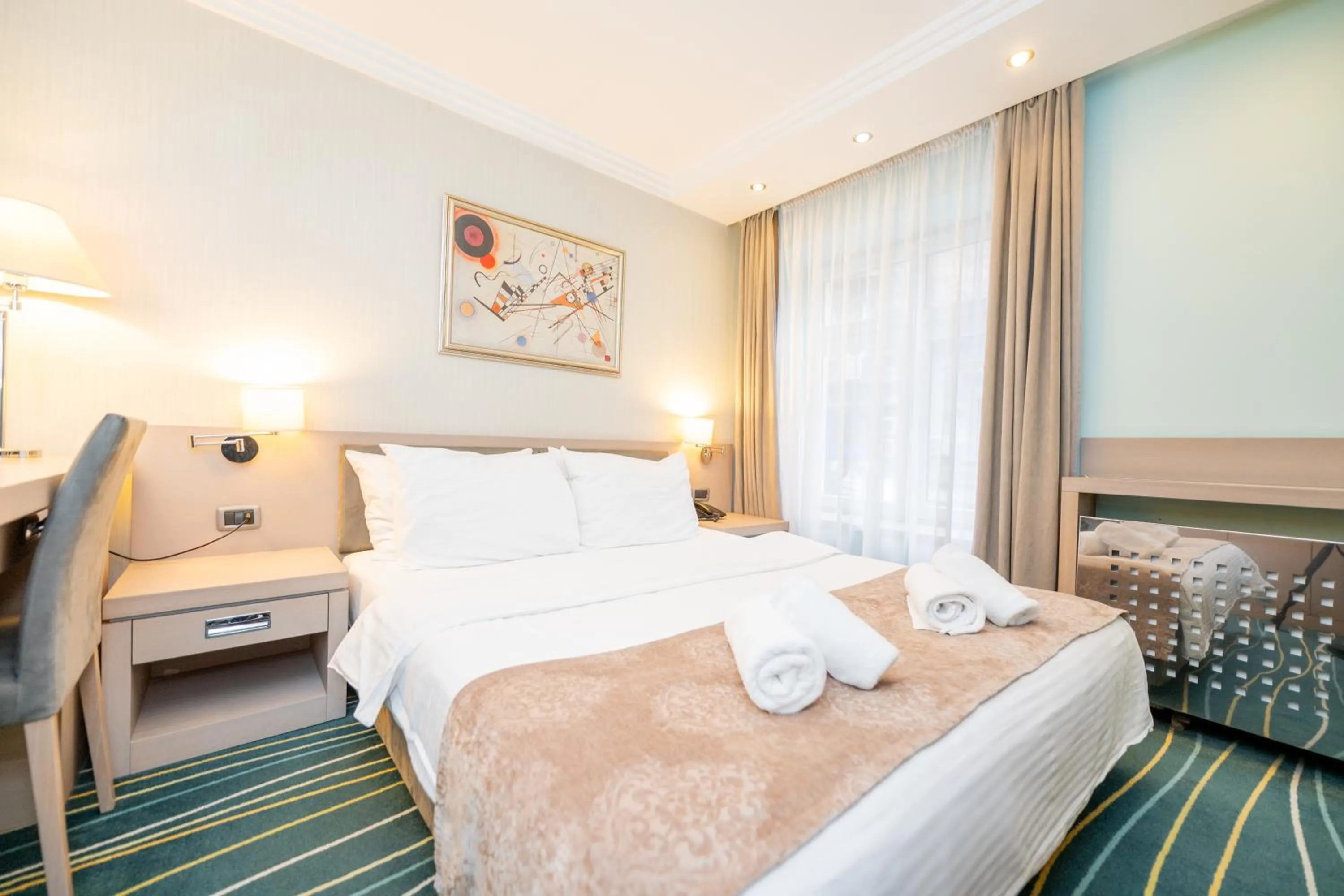 Bed in Kopernikus Hotel Prag