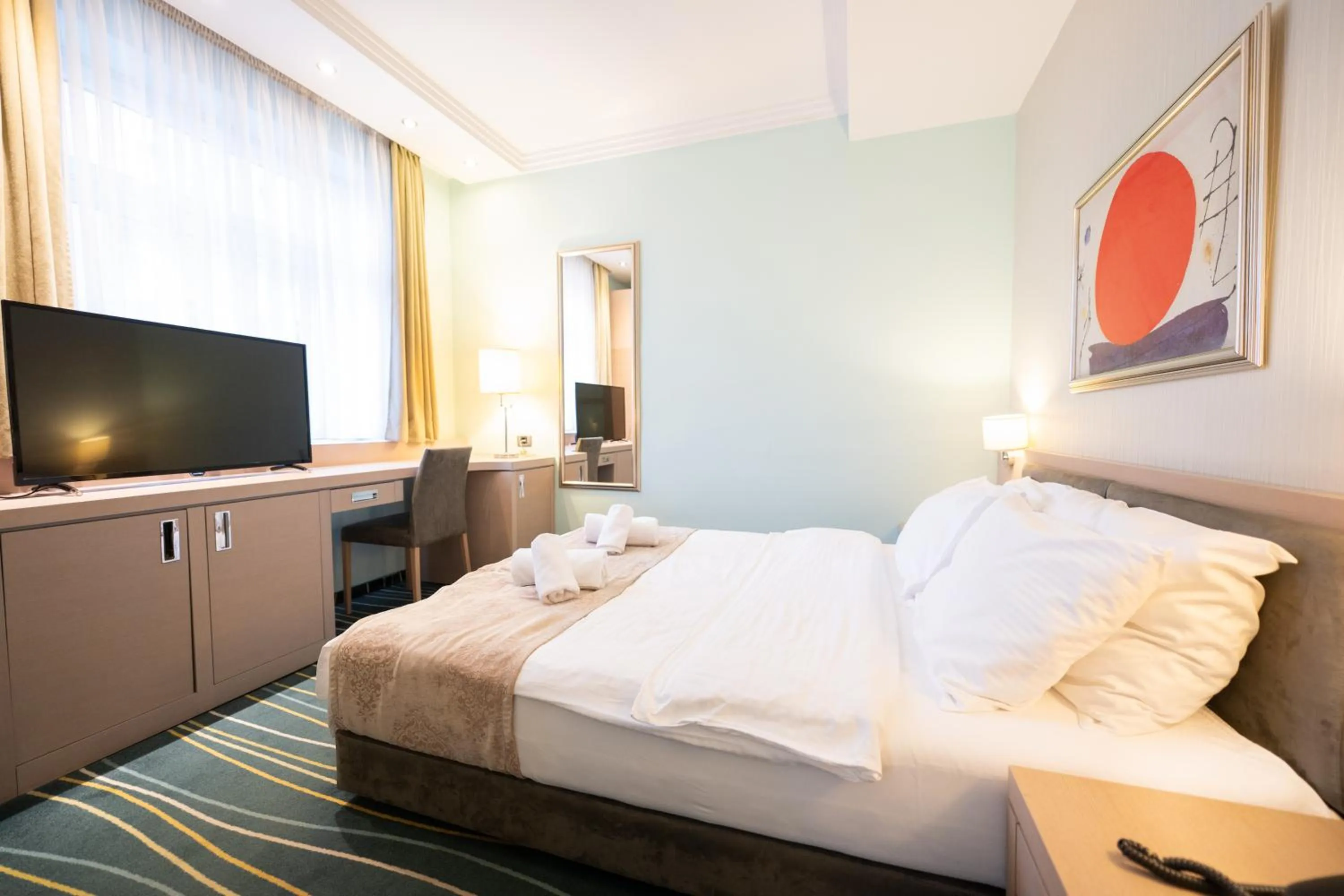 Bed in Kopernikus Hotel Prag