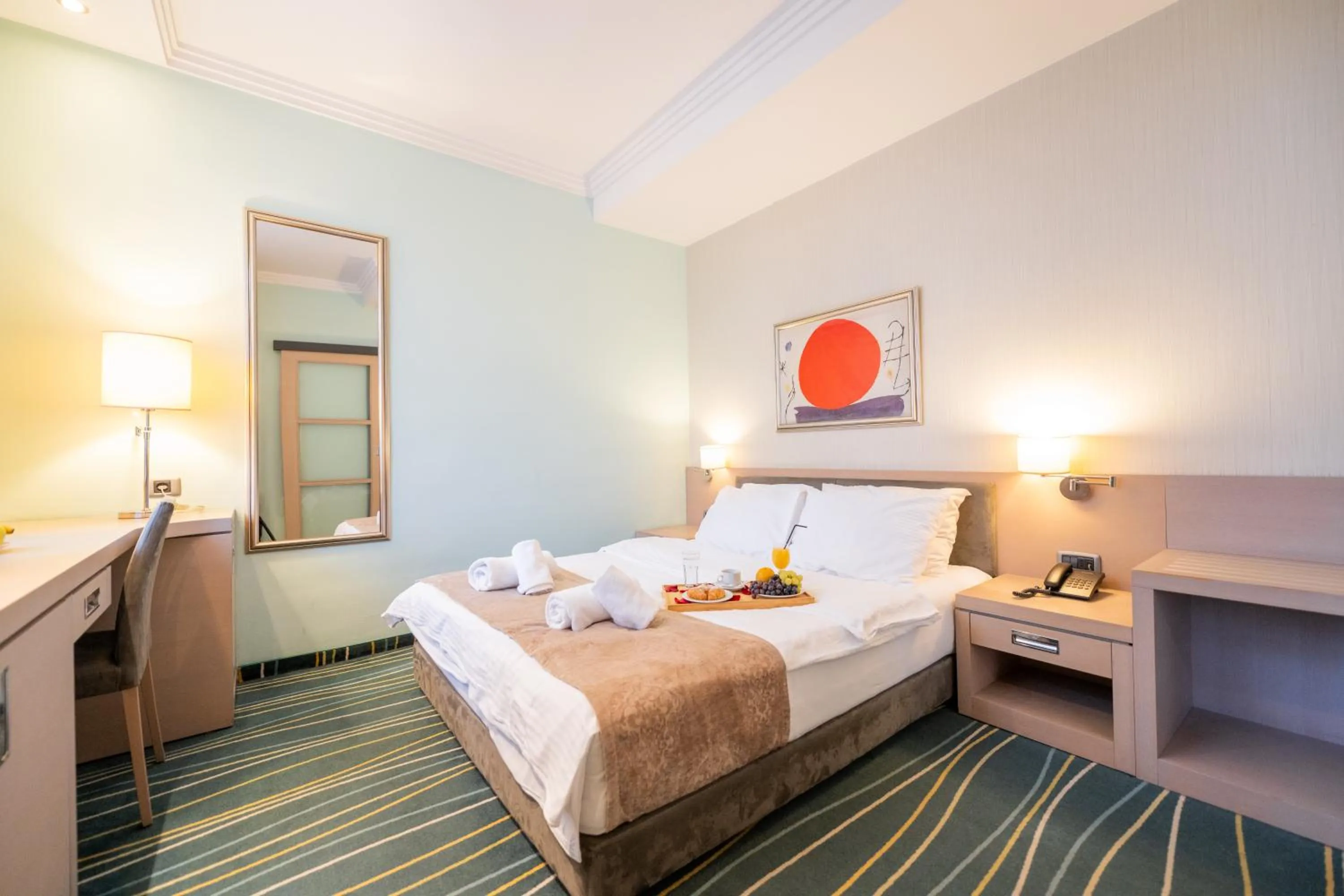 Bed in Kopernikus Hotel Prag