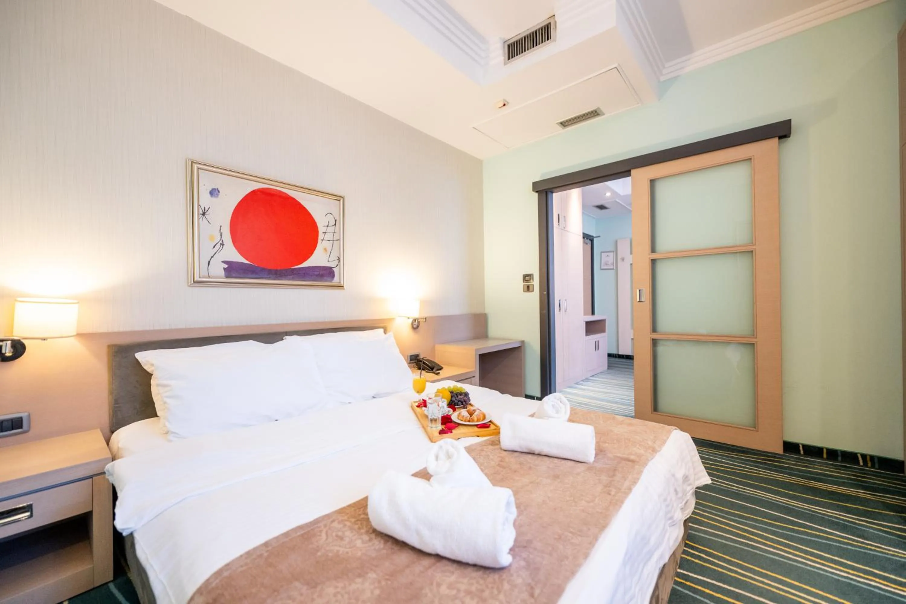 Bed in Kopernikus Hotel Prag