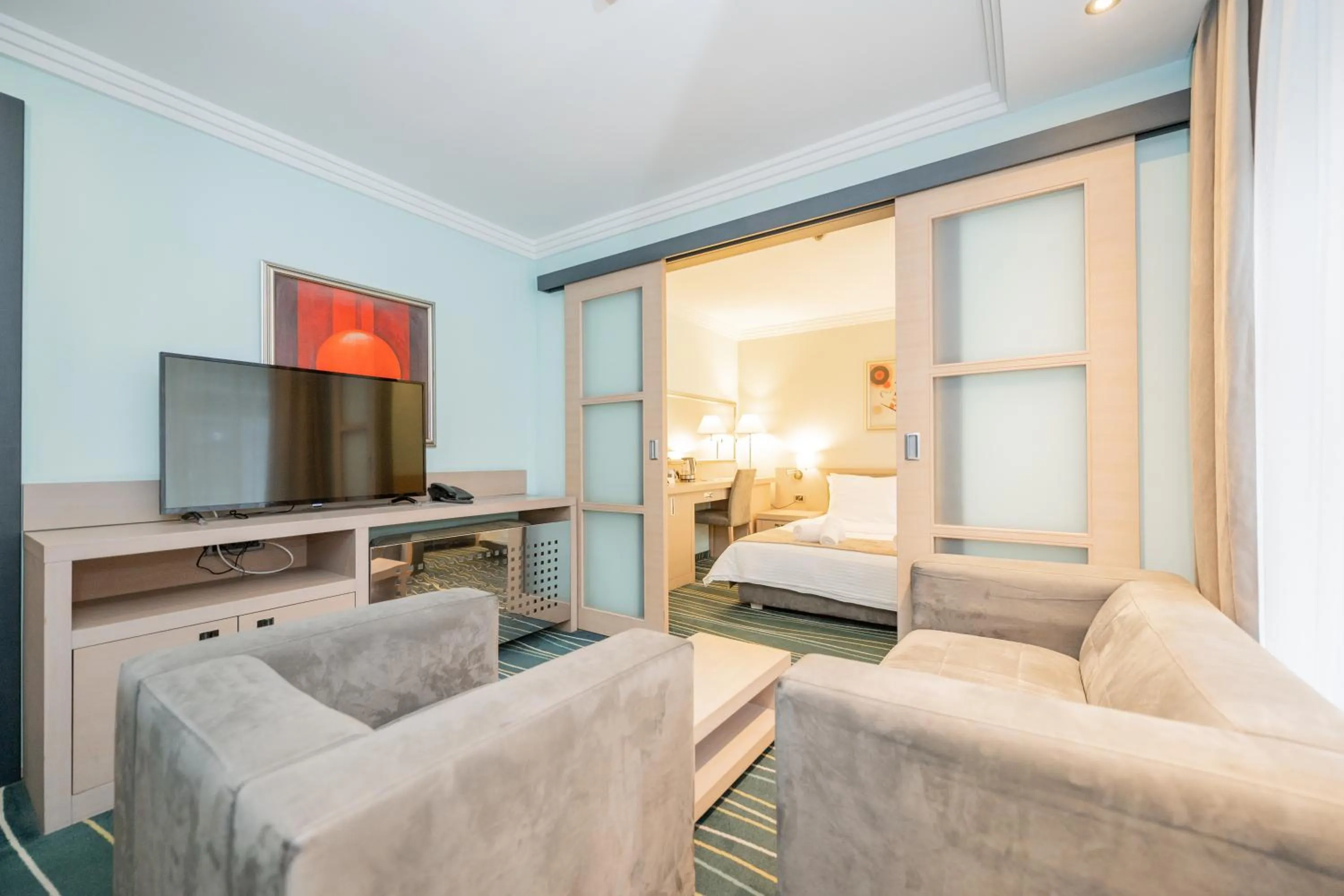 Bed in Kopernikus Hotel Prag