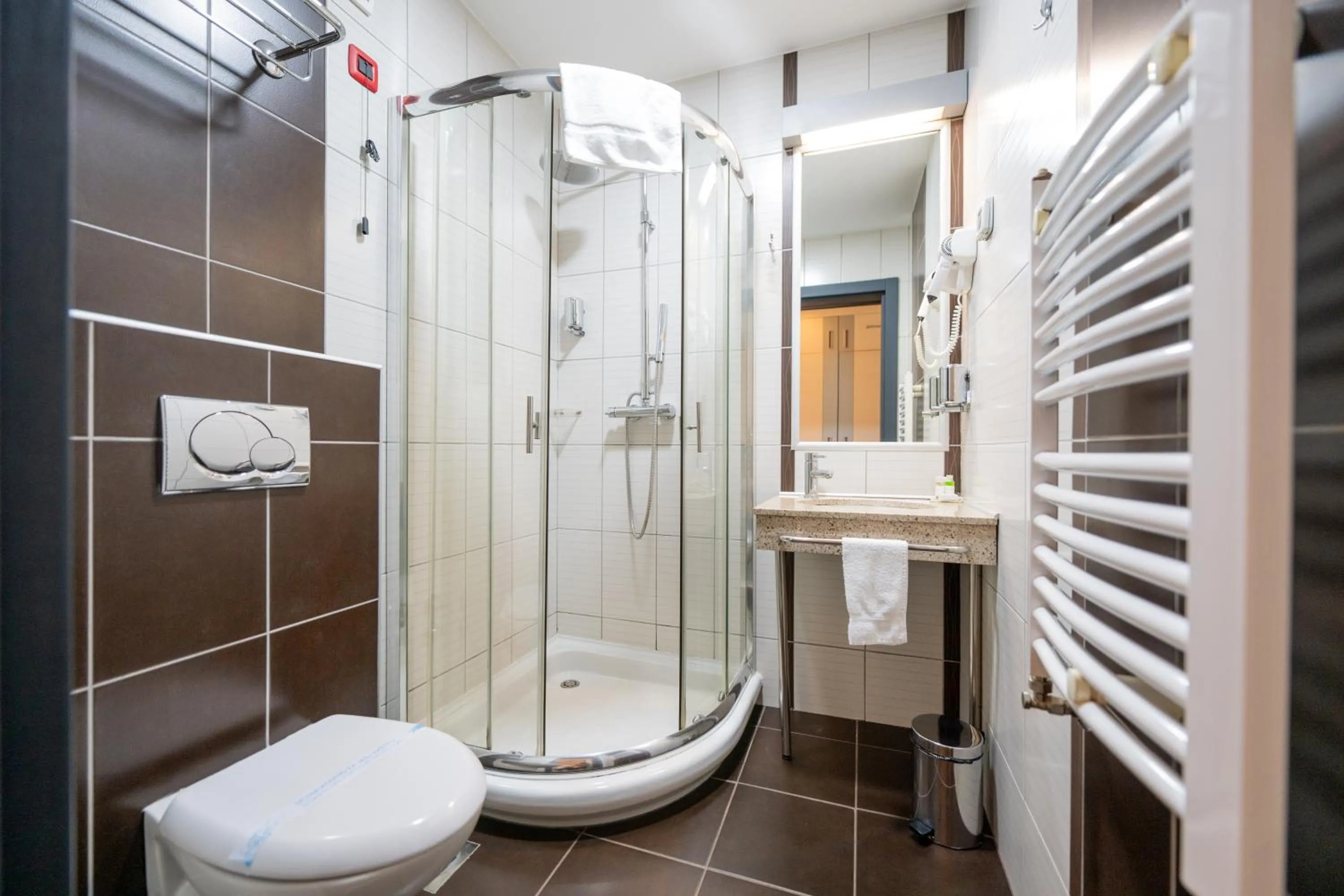 Toilet in Kopernikus Hotel Prag