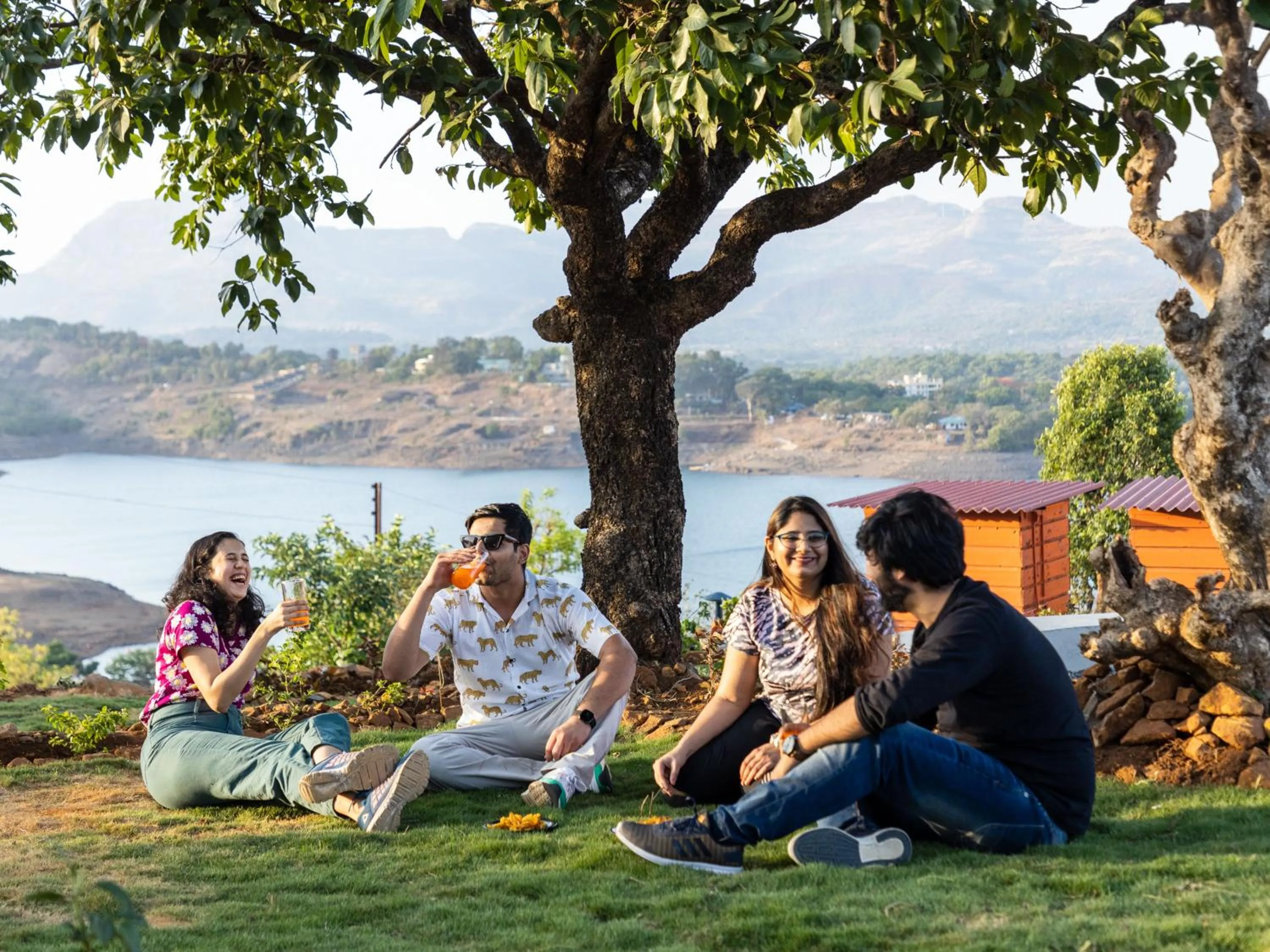 Garden in The Hosteller Bhandardara