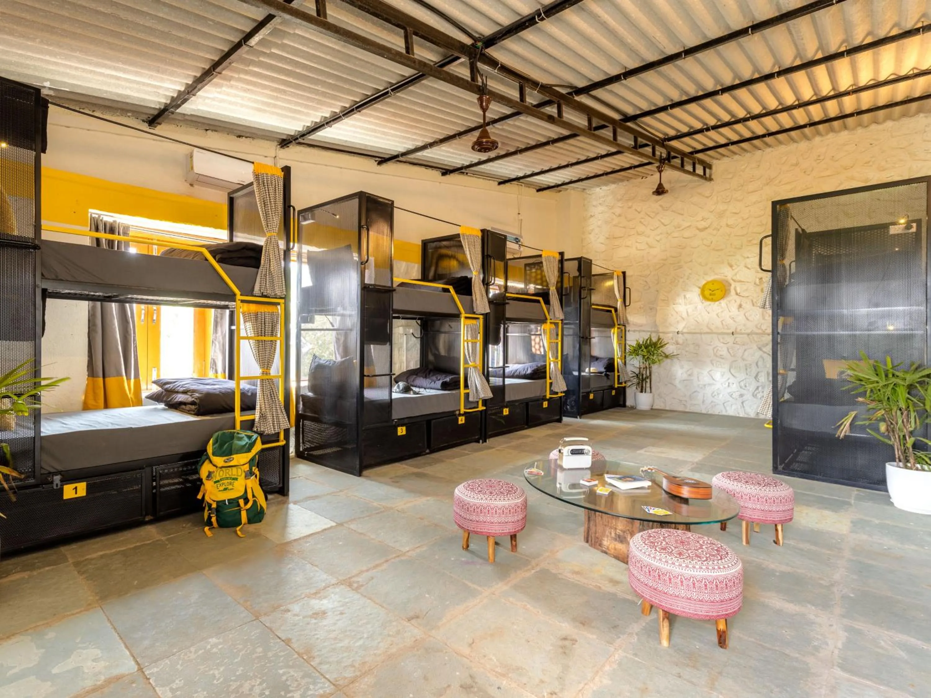 Bed in The Hosteller Bhandardara