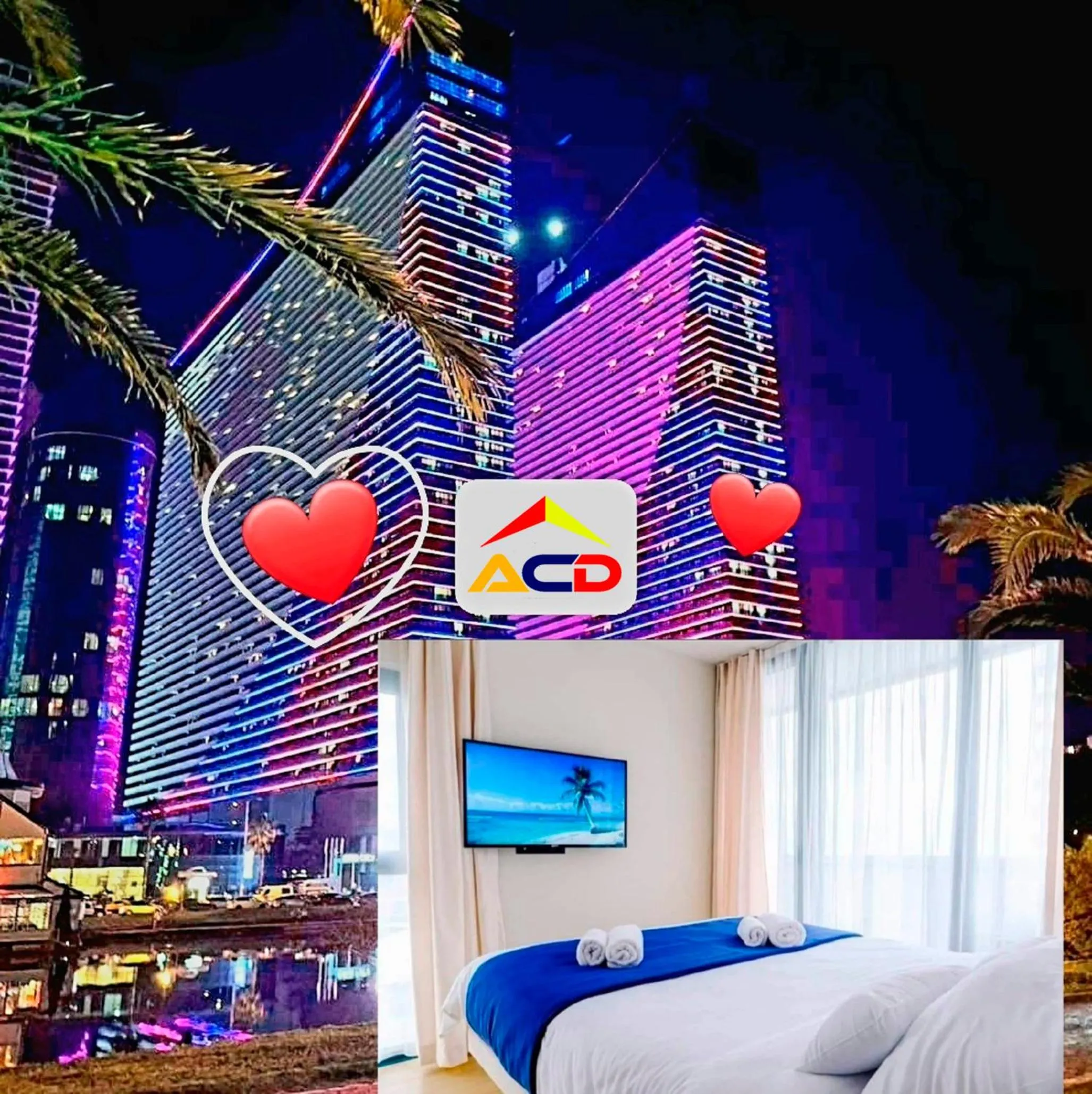 Property building, Bed in Orbi City A - C - D