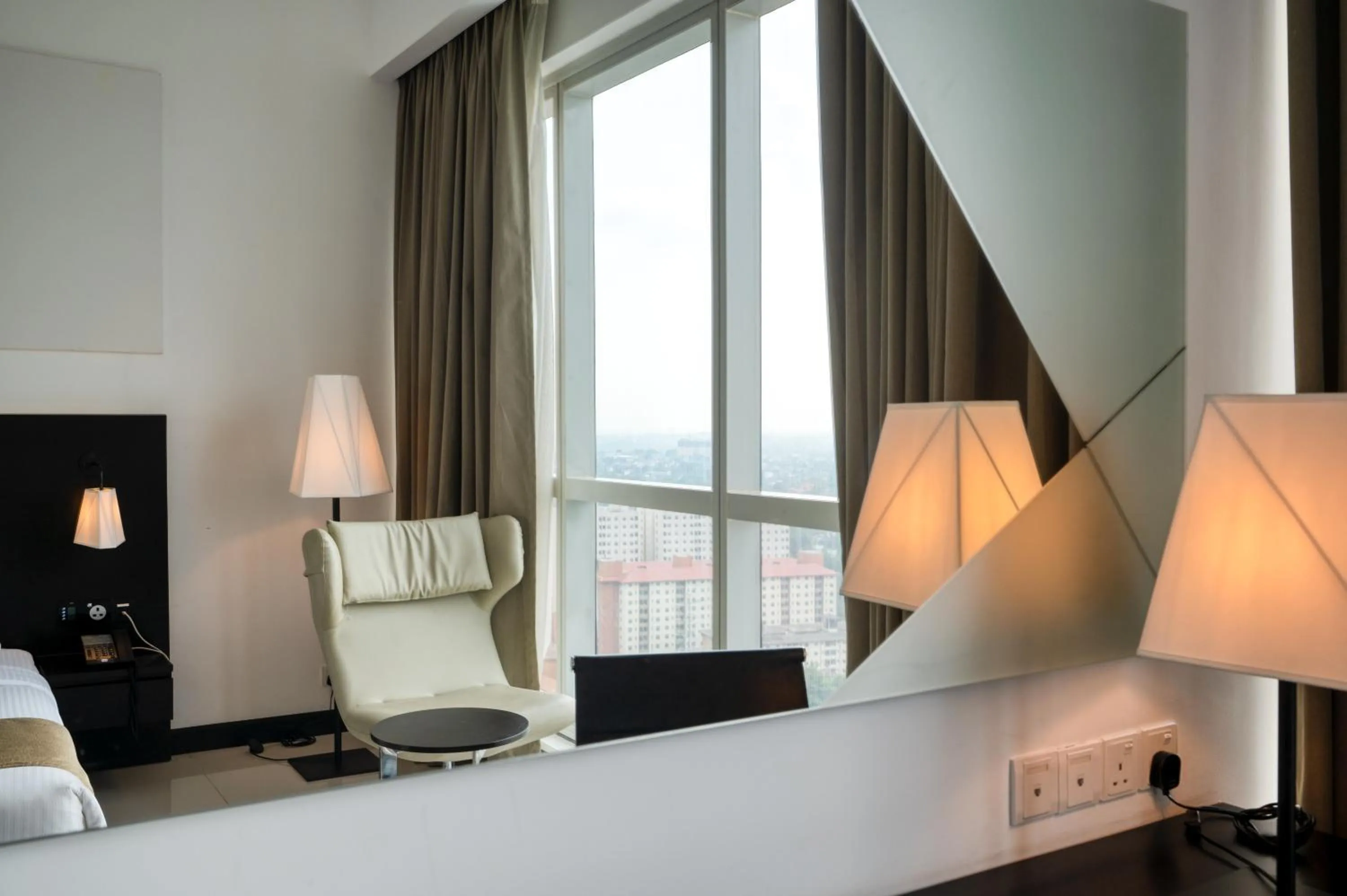 View (from property/room), Bed in Orion City Hotel